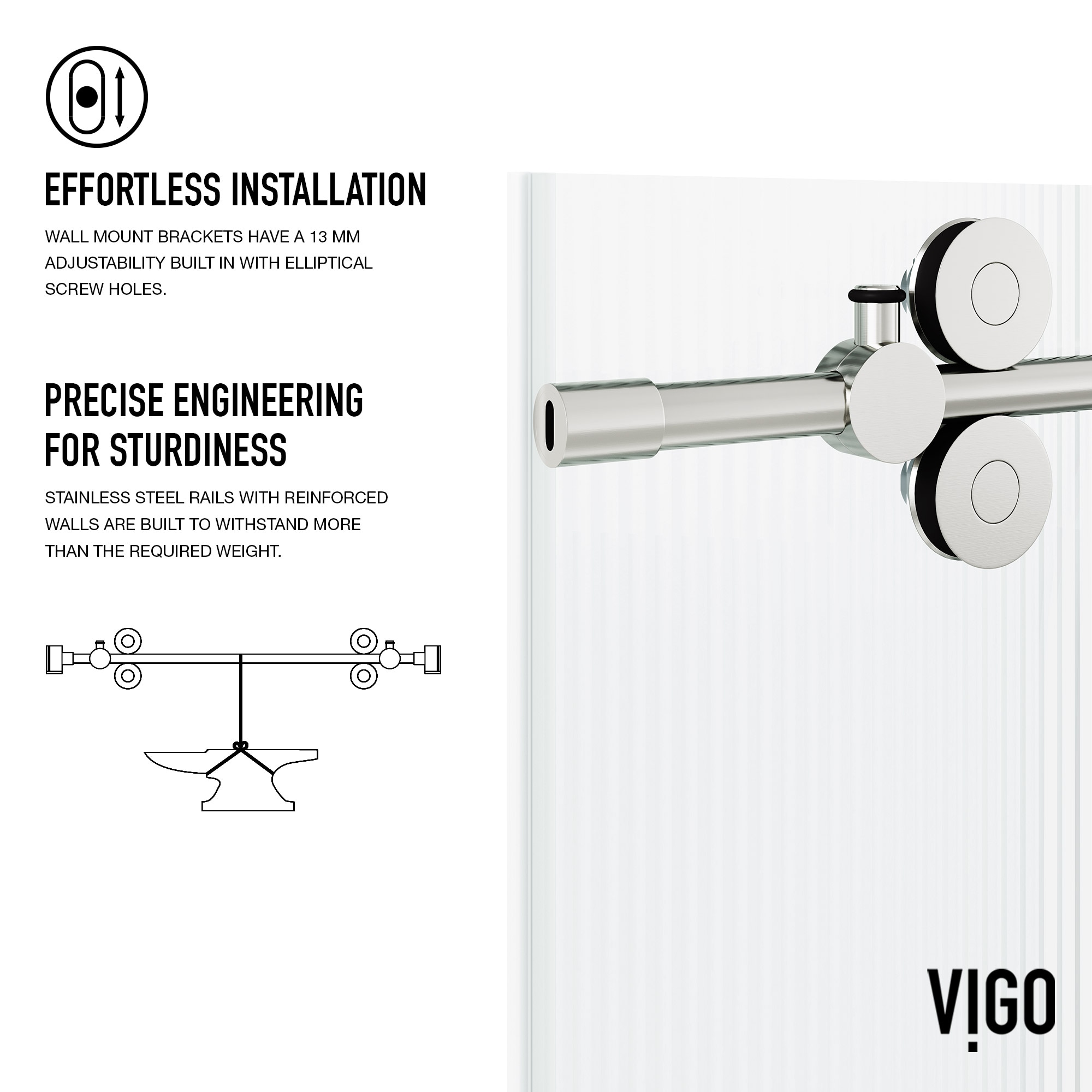 VIGO VG6041STFL6074R Shower-Doors - View #9