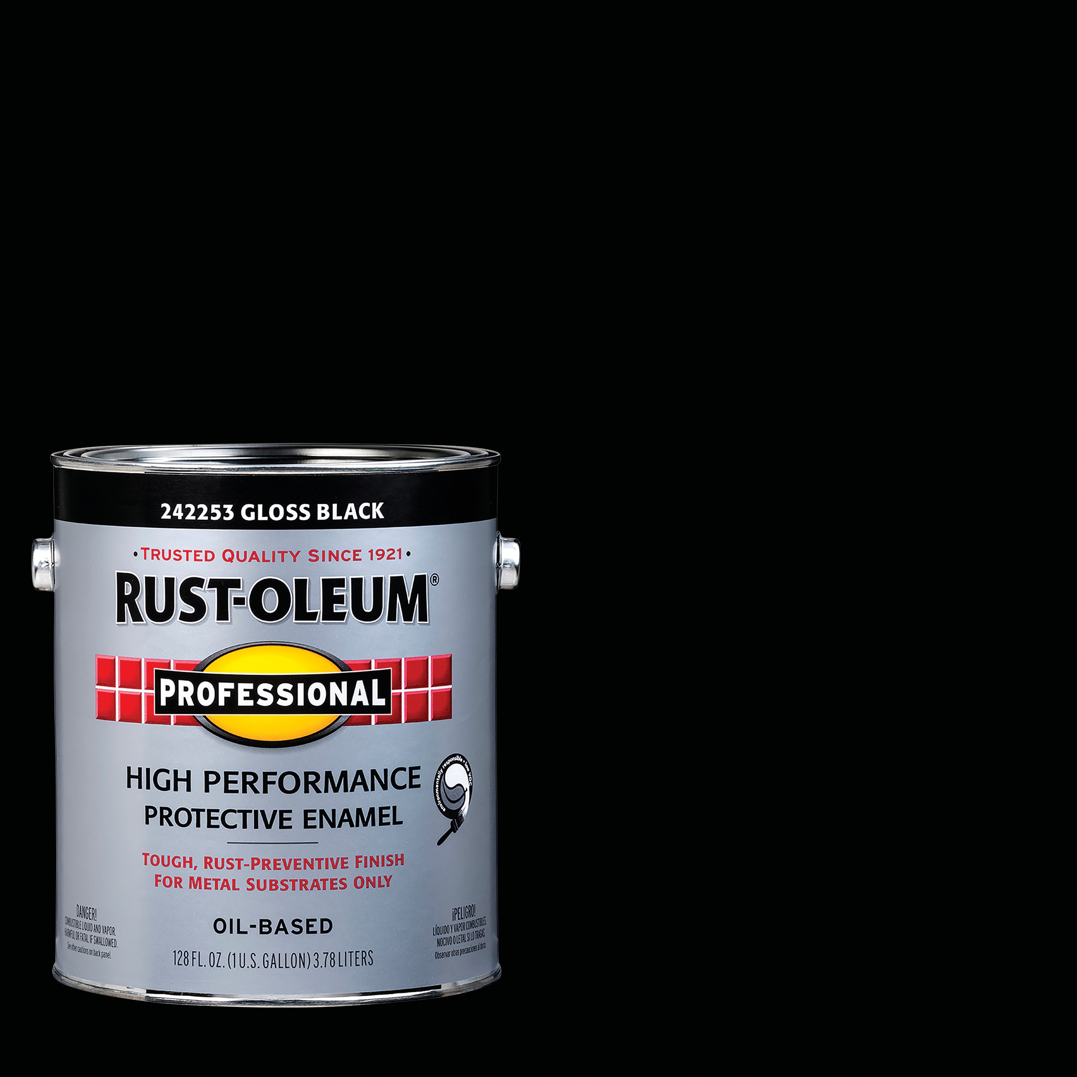 1 qt. Protective Enamel Gloss Black Interior/Exterior Paint