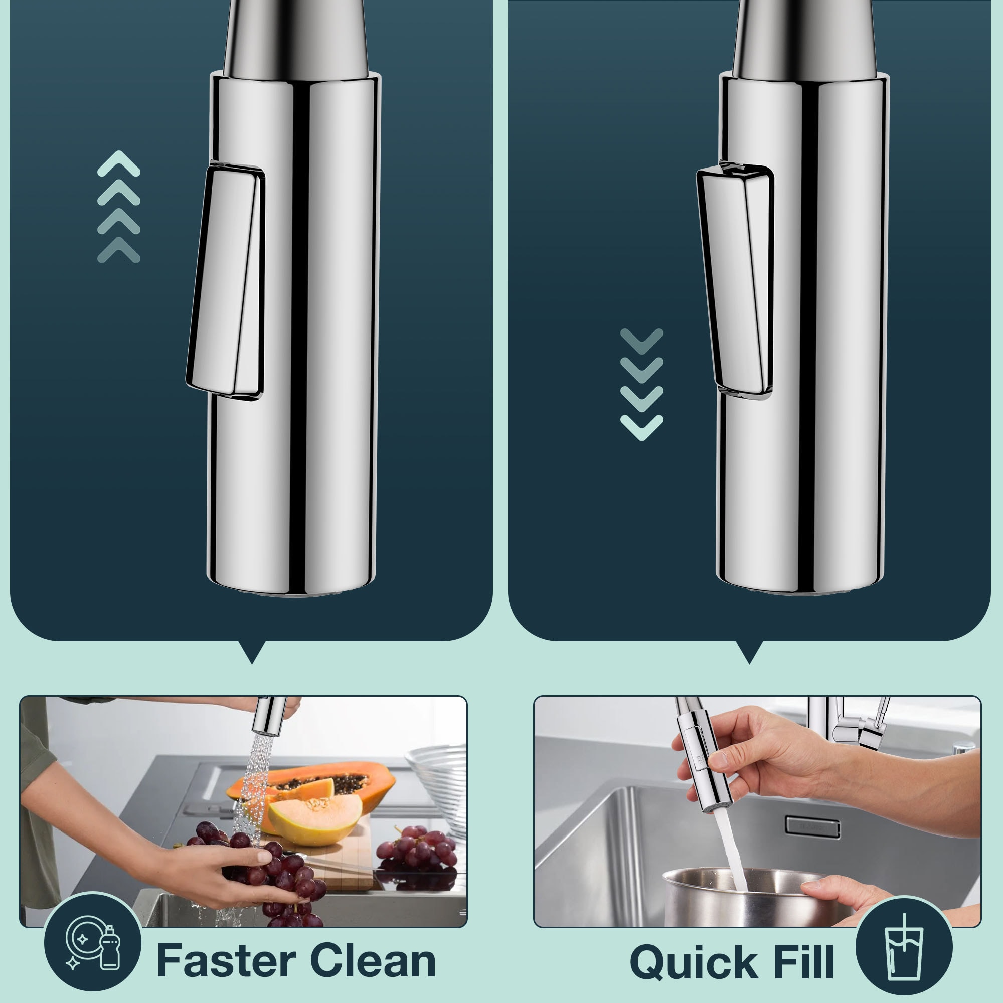 FORIOUS LL43000CH Kitchen-Faucets - View #5