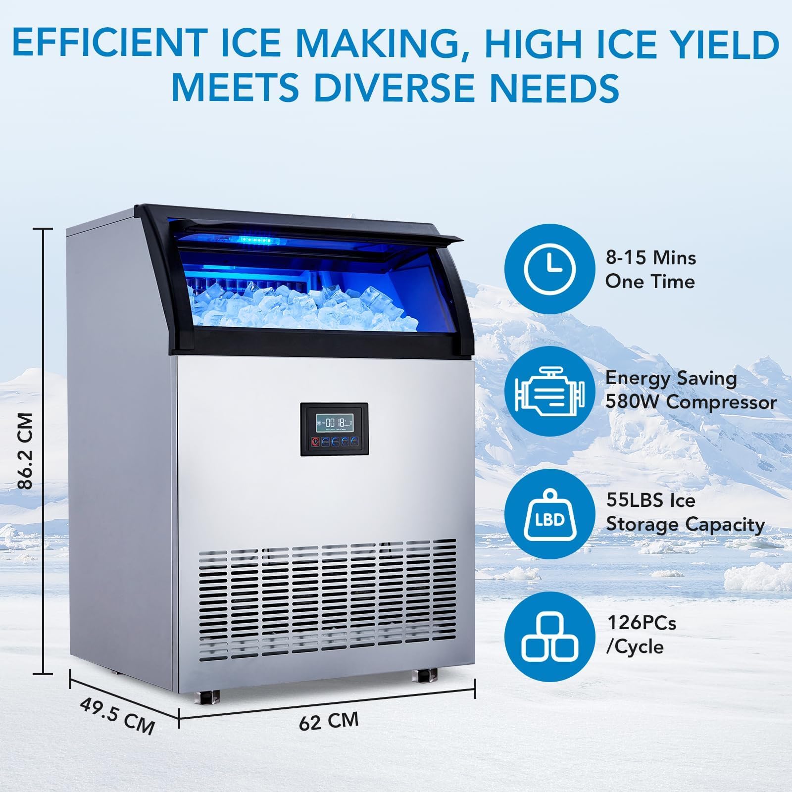 DEXSO ENCOREPHOBA10473 Commercial-Ice-Makers - View #2