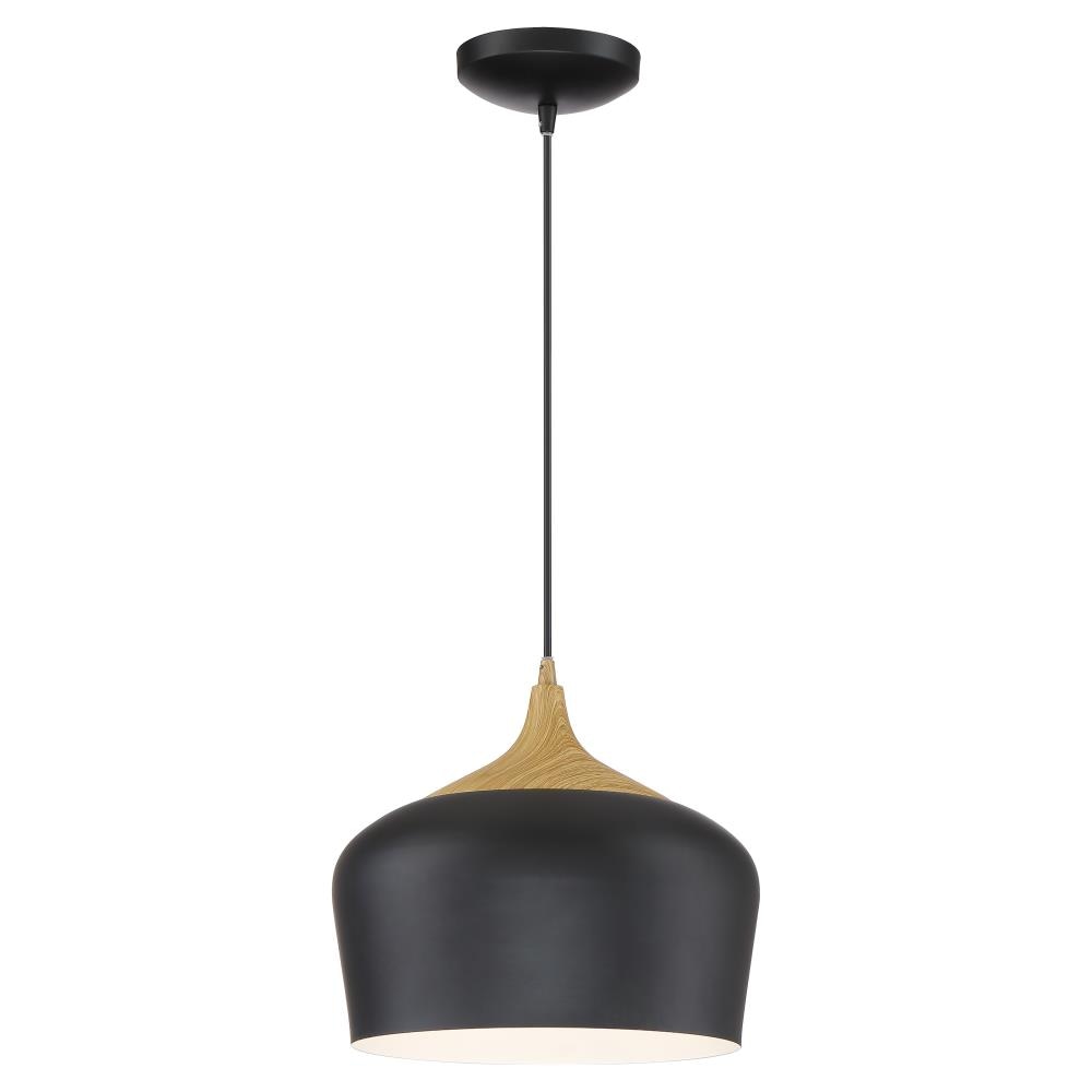 Access Lighting 52057LEDDLP-BL/WGN Blend Black Modern/contemporary Geometric Medium Hanging Pendant light