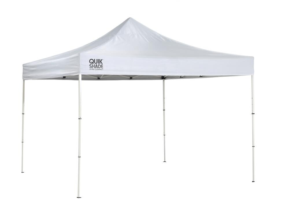 Quik Shade 10.83-ft x 10.83-ft Square White Pop-up Canopy at Lowes.com