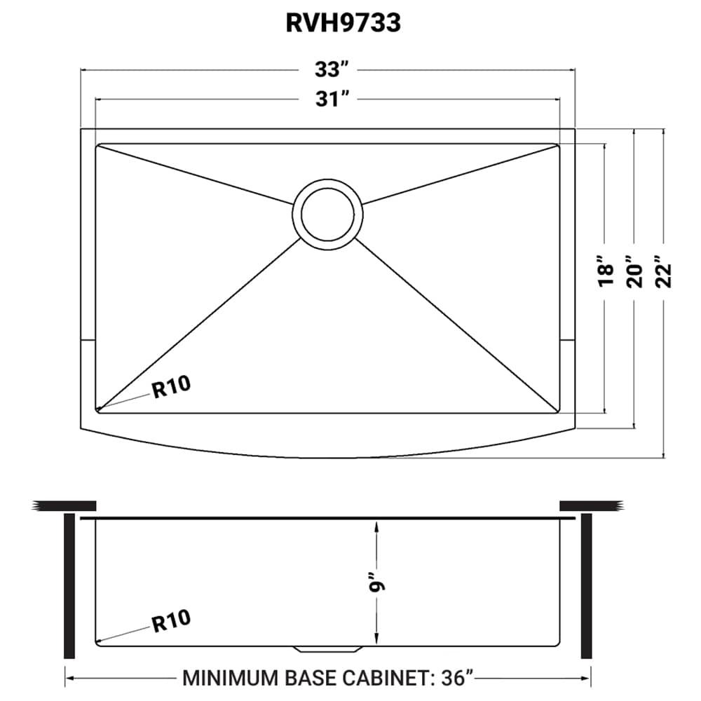 Ruvati RVH9733CP Kitchen-Sinks - View #10
