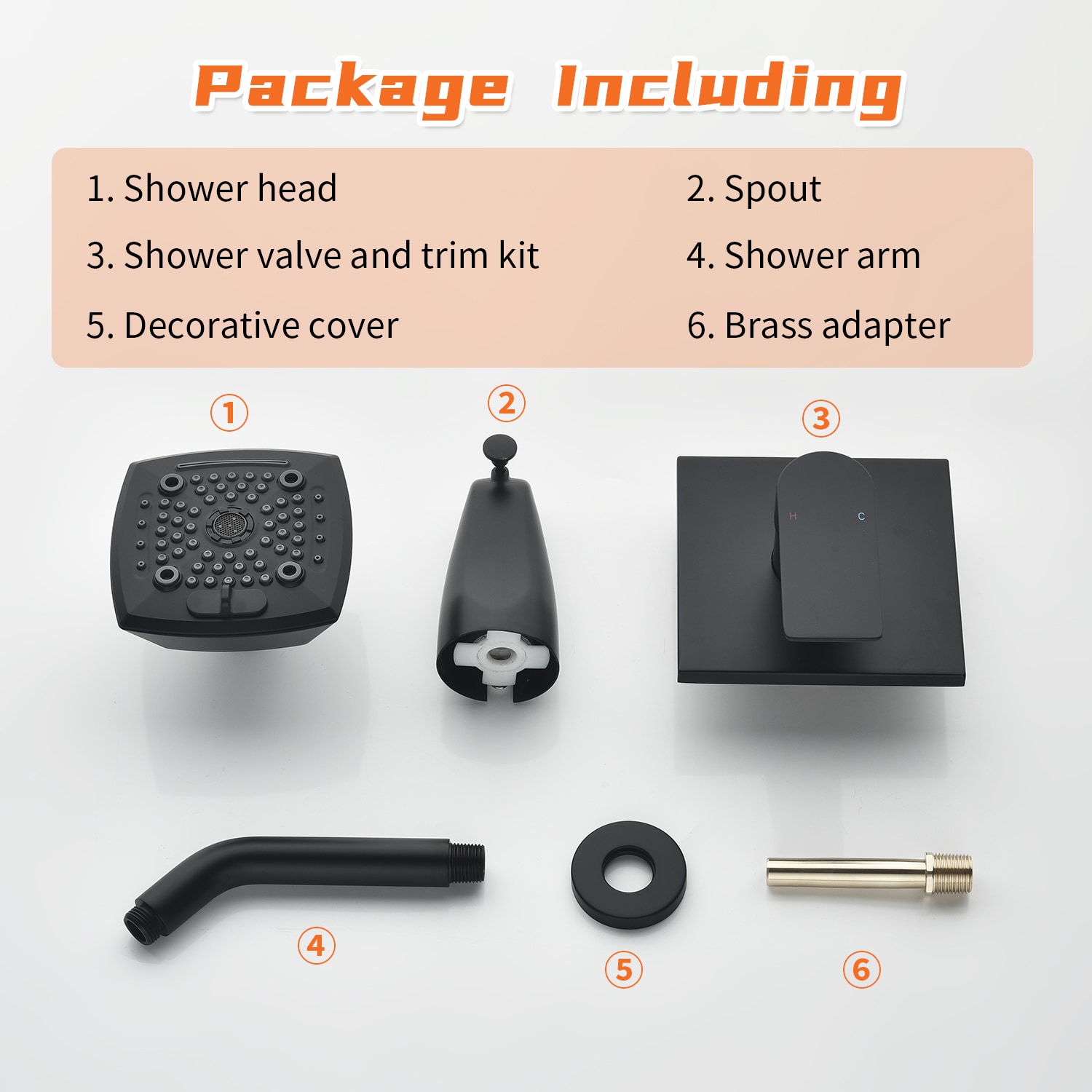 WELLFOR BFT5202MB -WF Tub-Shower-Faucets - View #4