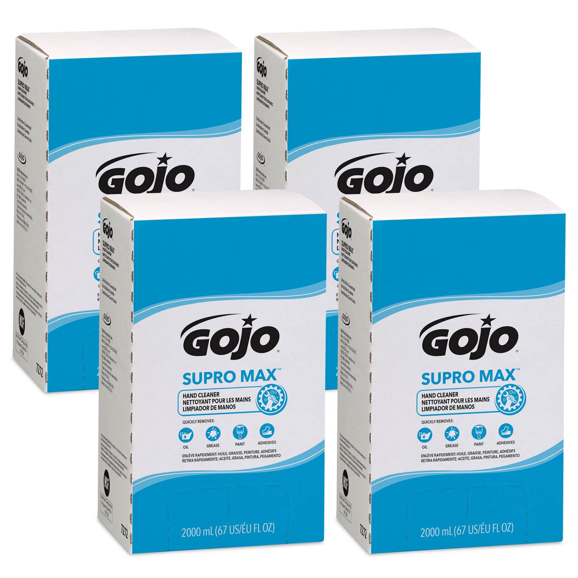 GOJO  Supro Max Heavy-Duty Hand Cleaner Refill Herbal Scent 2000 mL Pack of 4