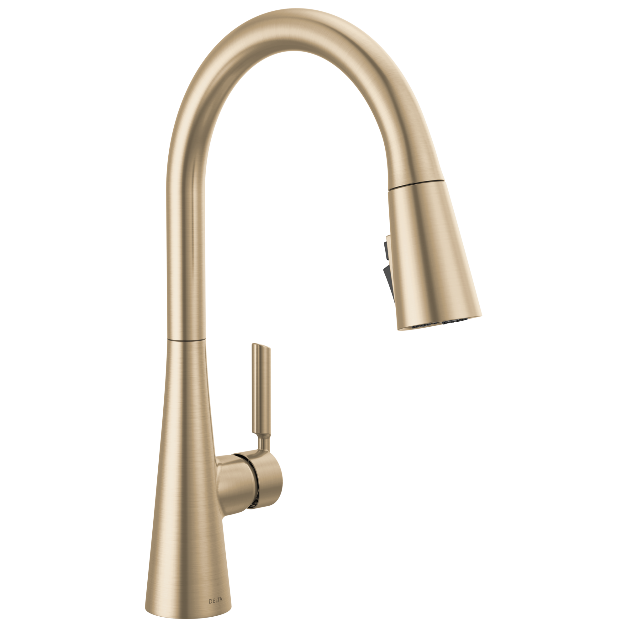 Delta Kylo Champagne Single Handle Pull-down Kitchen Faucet with 