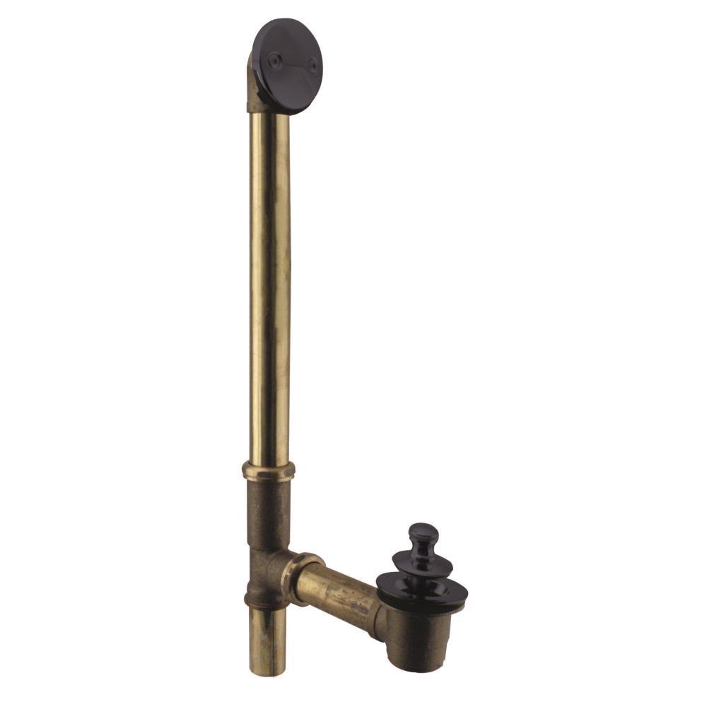 WESTBRASS D322-12 Bath Waste and Overflow Twist and Close- 22" Make-up,17 Ga. Tubing In Oil Rubbed Bronze