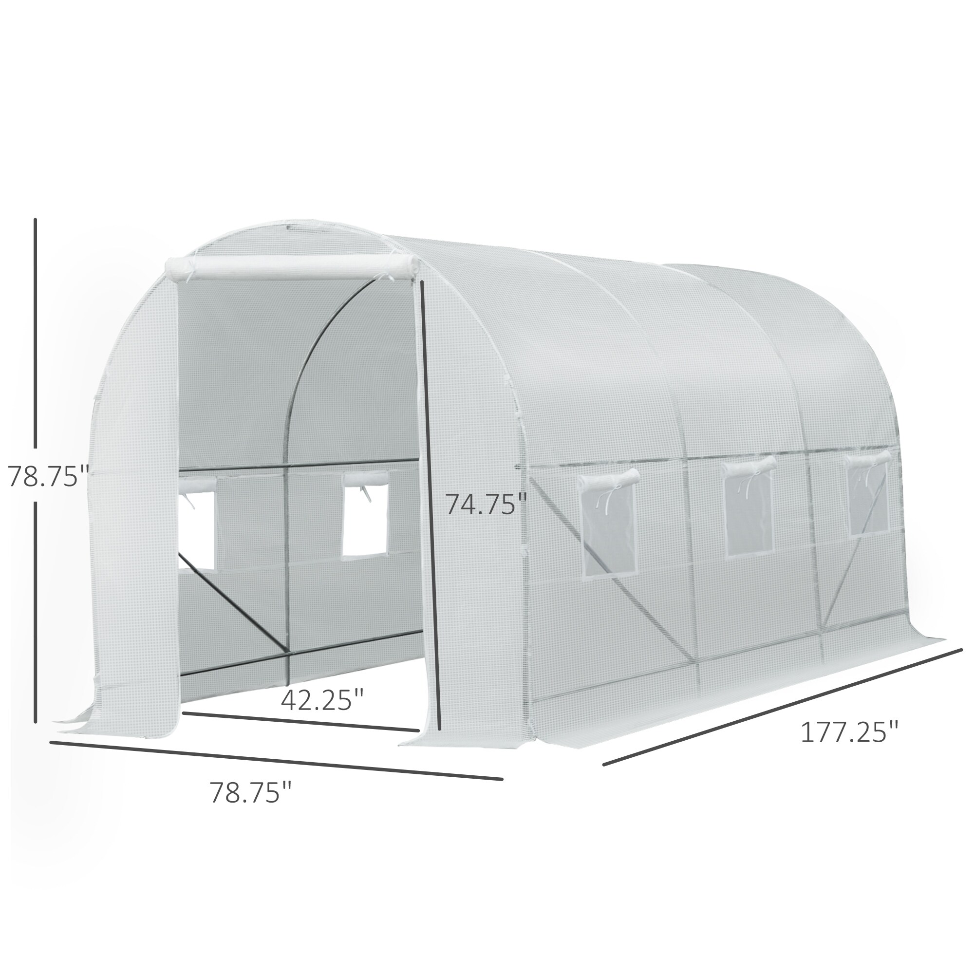 Outsunny 845-073 greenhouses - View #3