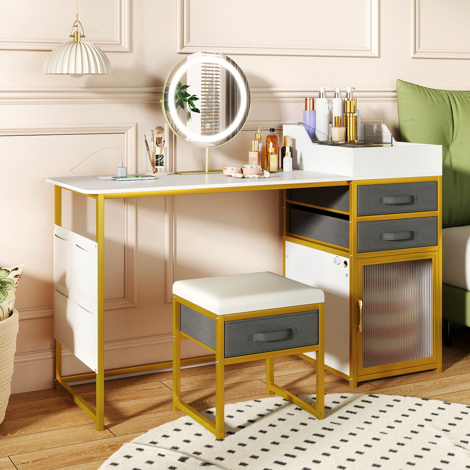 Costway CSHY007101 Bedroom-Vanities - View #2