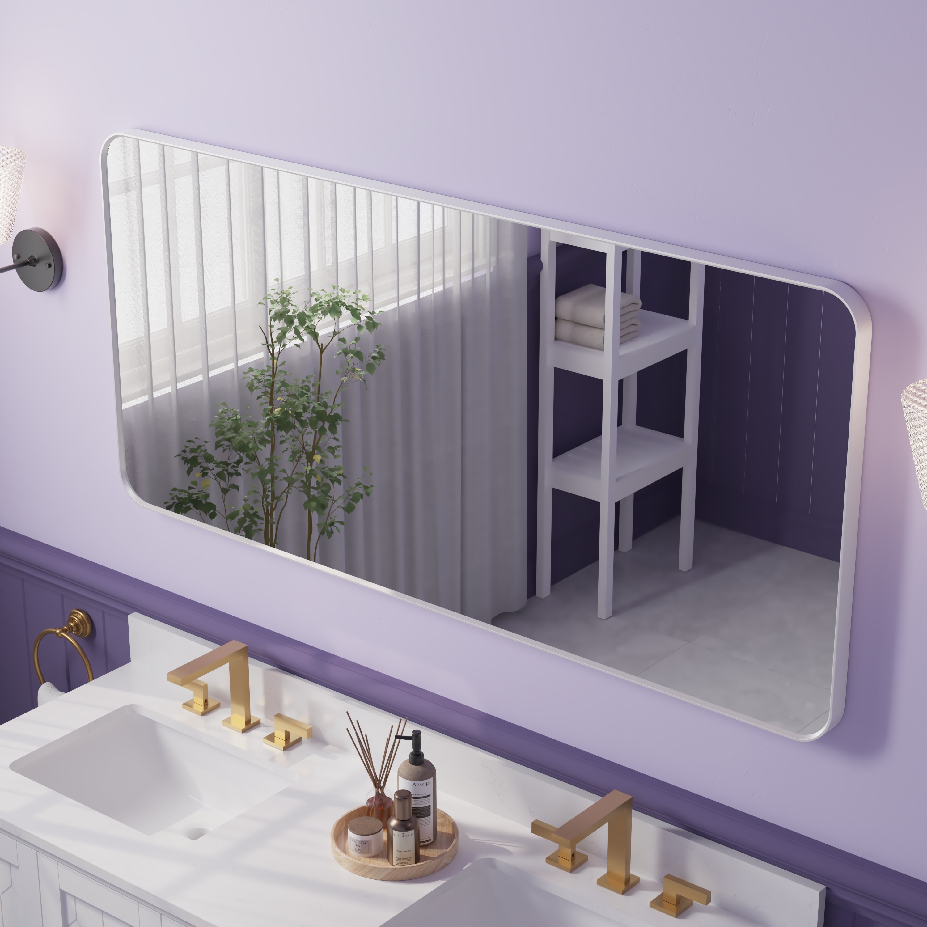 WELLFOR EXM-2836HY4X Framed-Bath-Mirrors - View #4