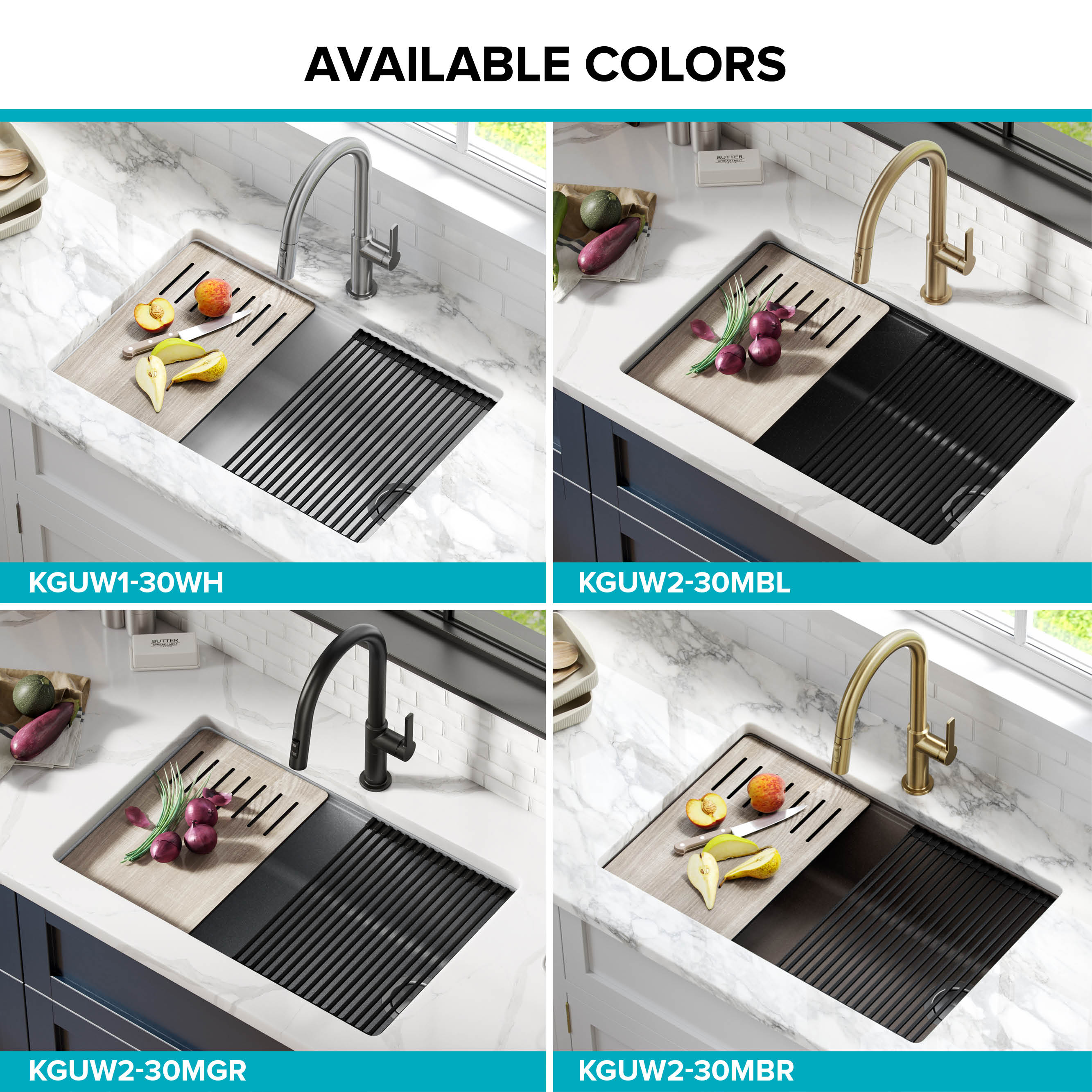 Kraus KGUW1-30WH Kitchen-Sinks - View #17
