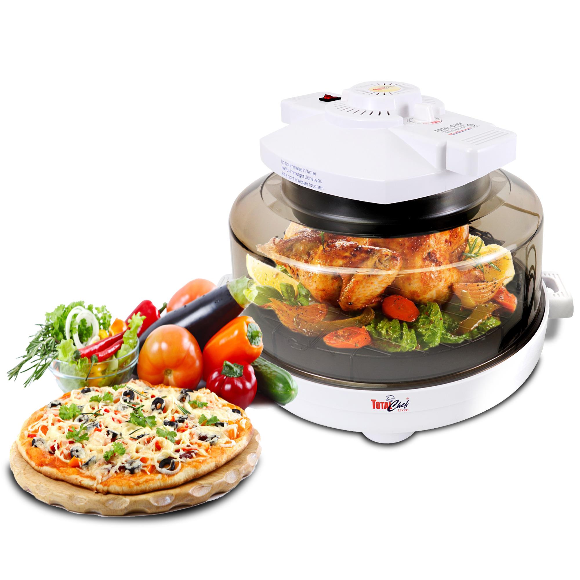 Koolatron Total Chef Countertop Infrared 6.4-Quart White Programmable Steel Round Roaster Oven with Glass Lid Z100B Sansujyuku sansujyuku.com