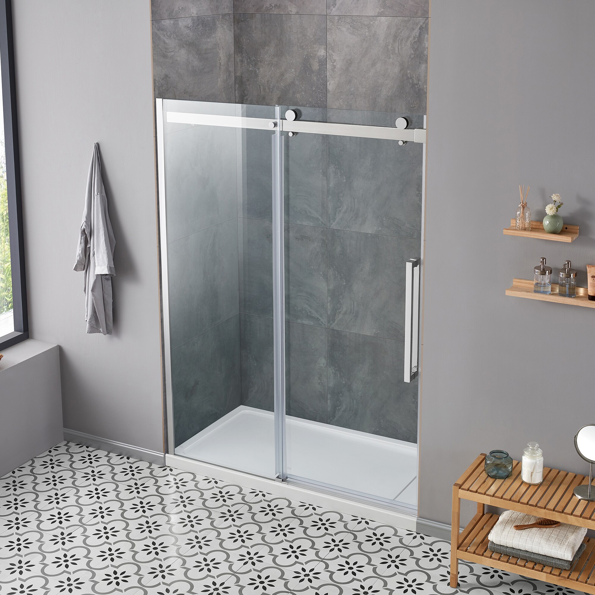 OVE Decors 15SKC-BELS60-CHR Alcove-Shower-Kit - View #5