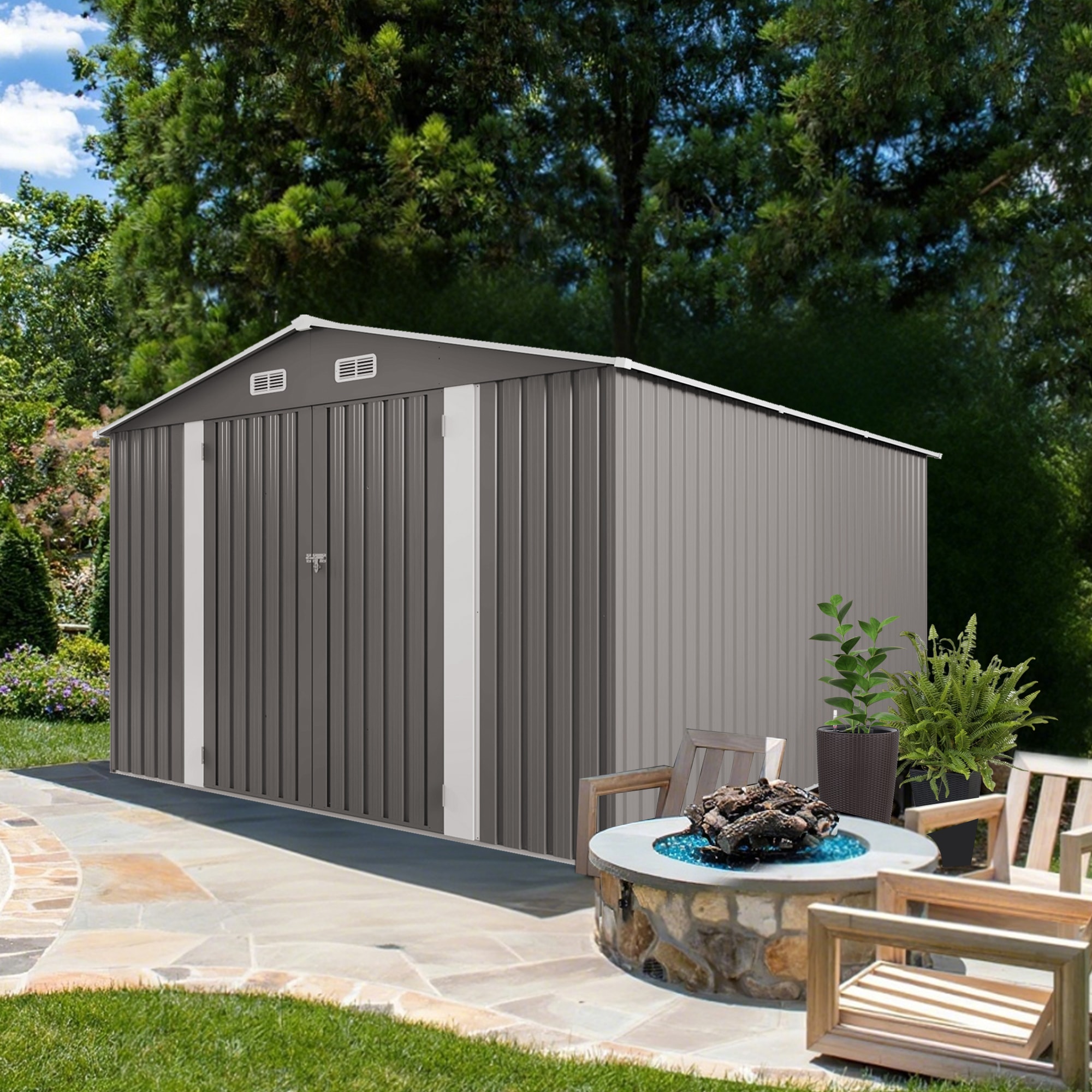 Dimakai DI-AUS0023P Metal-Storage-Buildings-Sheds - View #3