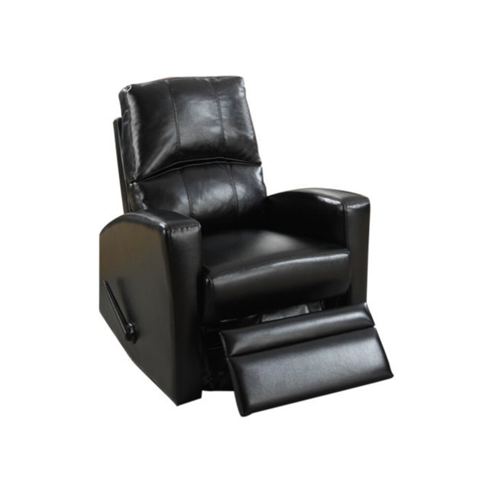 benzara leather rocker recliner chair bm177635