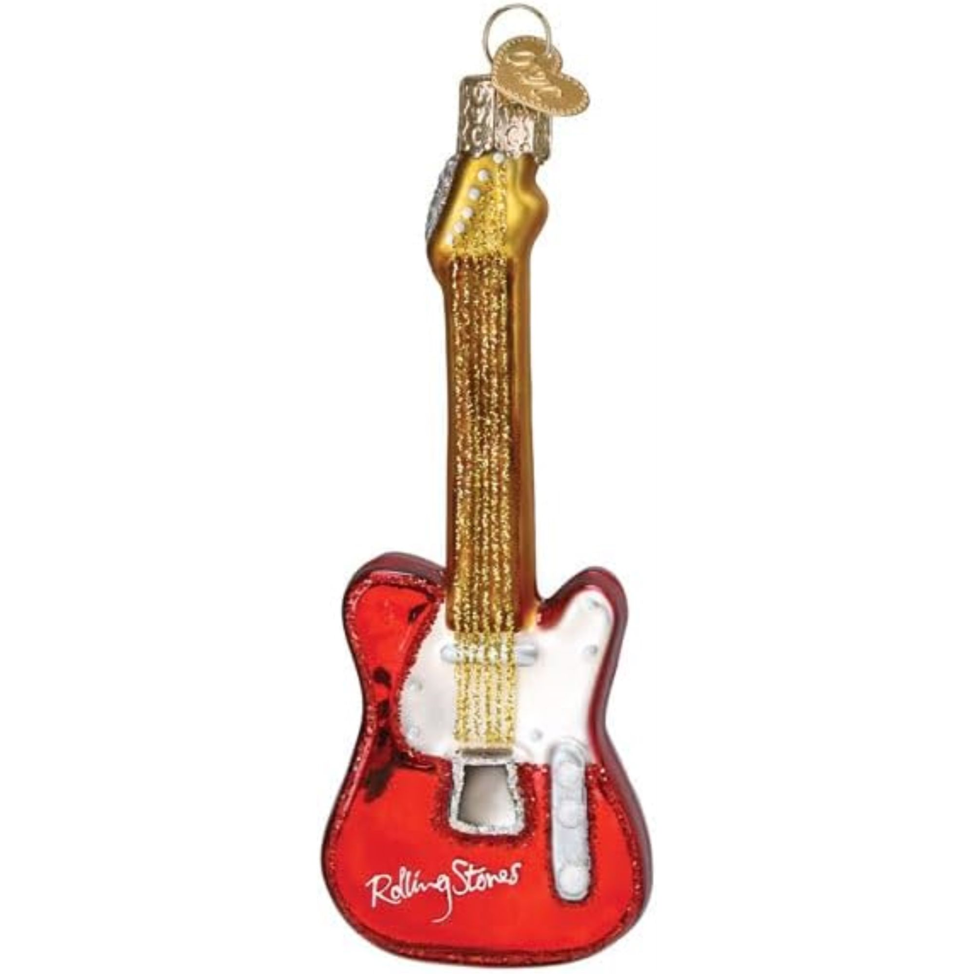Old World Christmas 729343380784 Blown Glass Ornament for Christmas Tree - The Rolling Stones Guitar