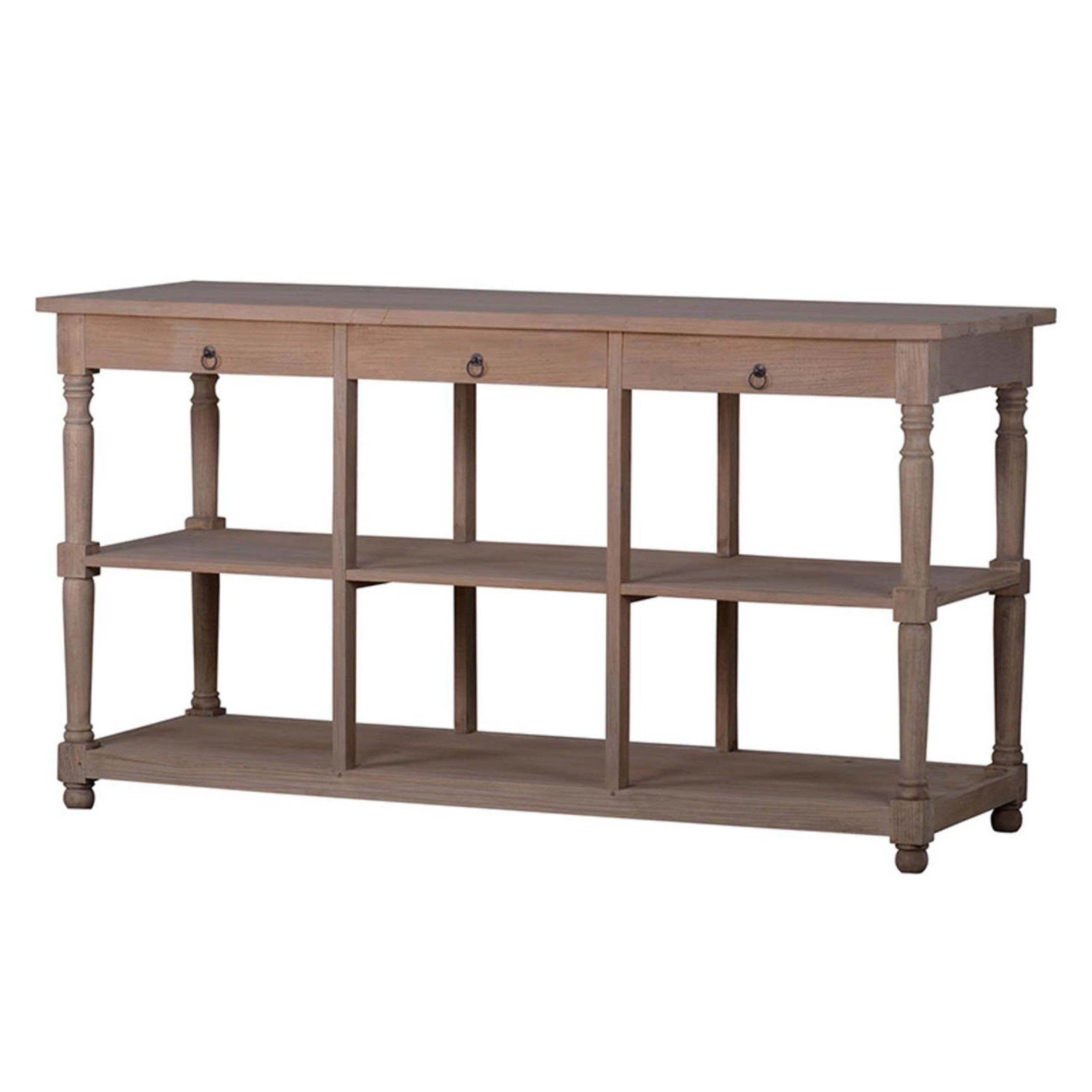 A&B Home 37494 Vintage Brown Console table