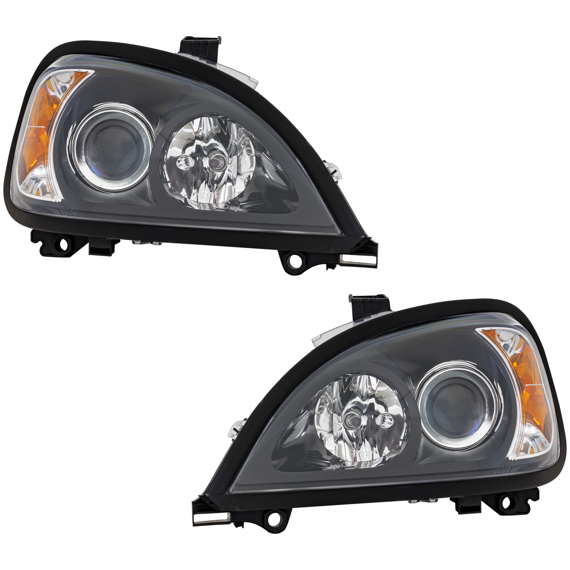 Garage-Pro GPREPF100502-HD Driver and Passenger Side Headlight For Freightliner Columbia 2000-2017 Halogen with Bulb(s) For Models with Smooth Lens
