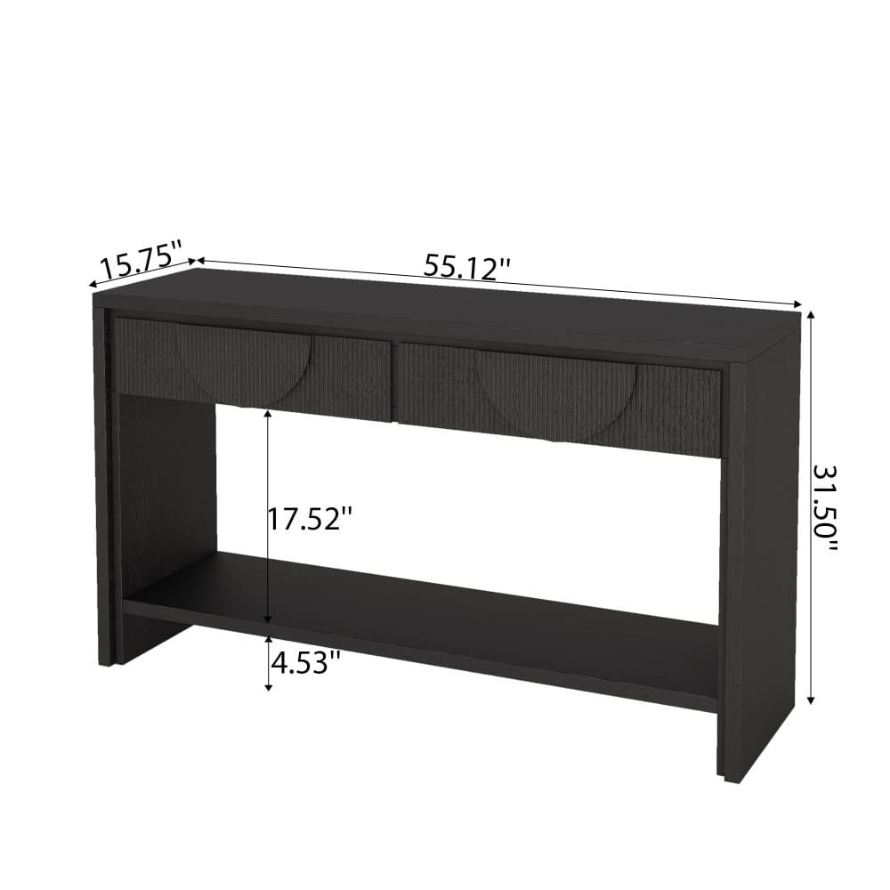Coolbibila ARIA-CONSOLE-BLACK Console-Sofa-Tables - View #3