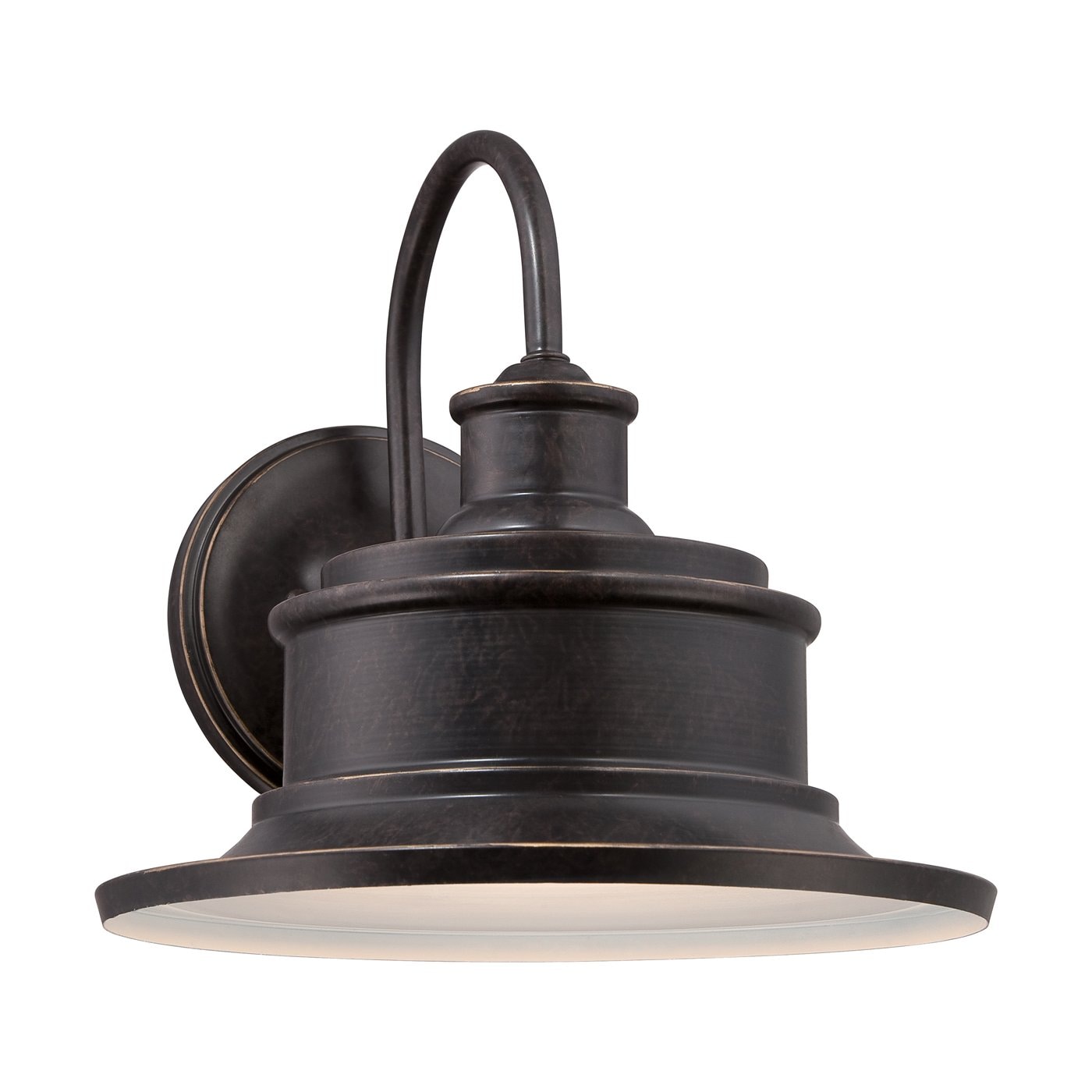 Quoizel SFD8409IB Seaford 1 -Light 9.0-in H Bronze Hardwired Outdoor Wall Light