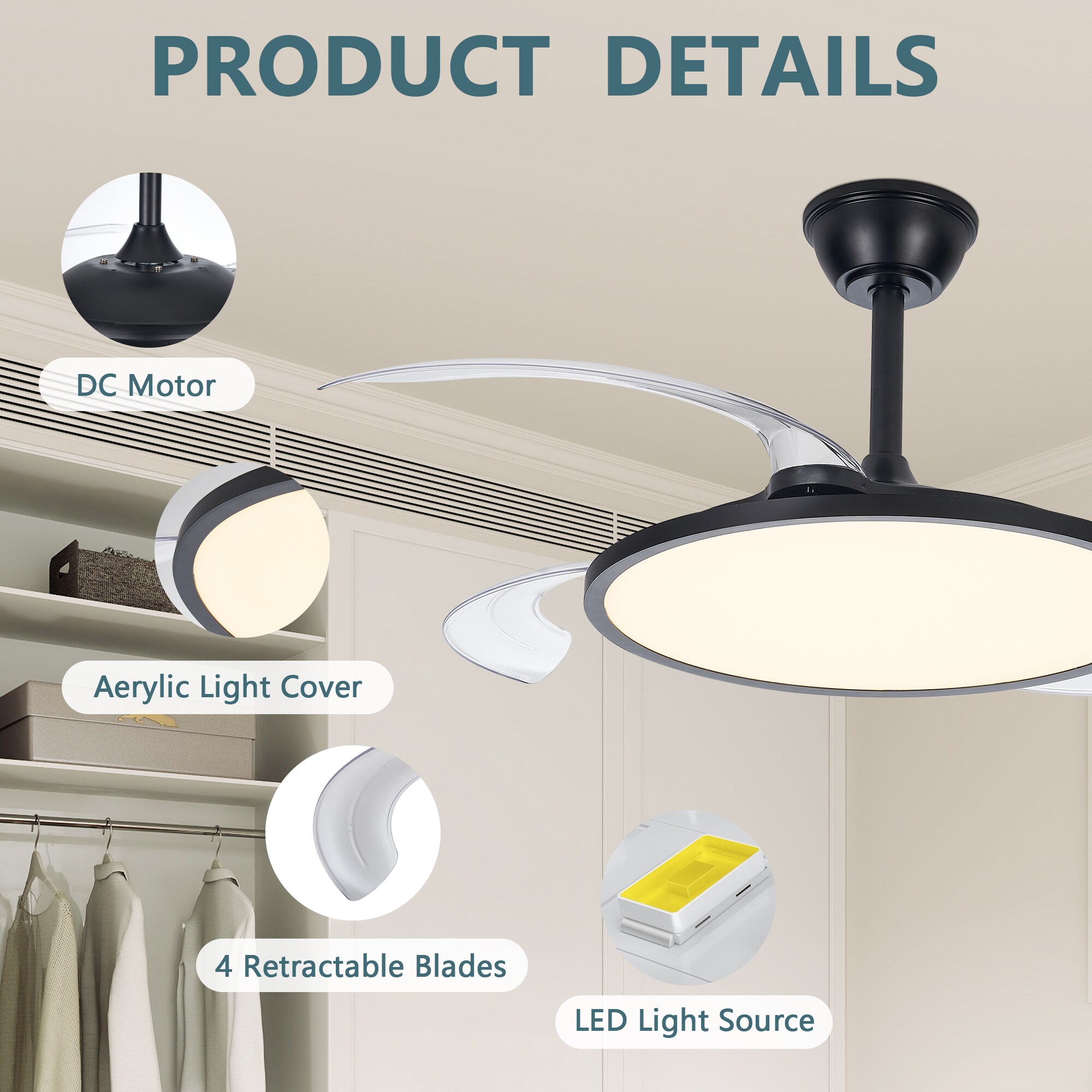 Trivework ZLD42-F1WJH Ceiling-Fans - View #4