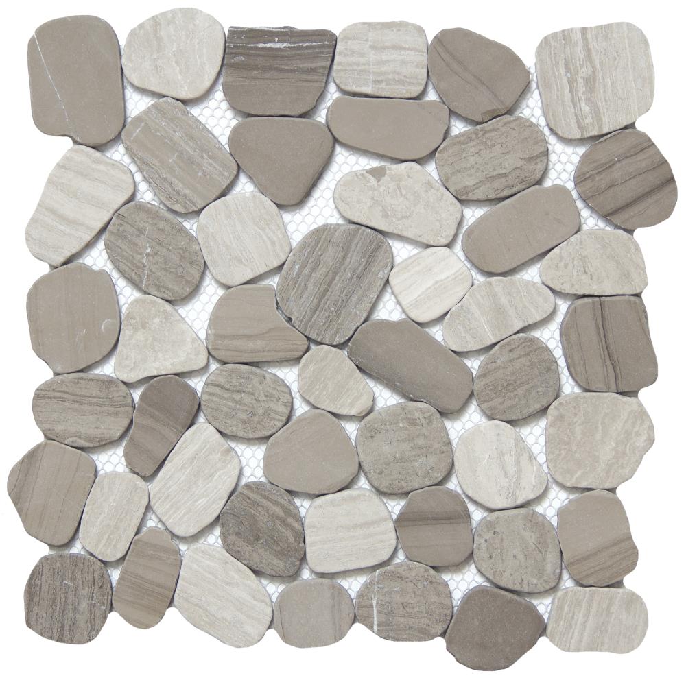 Emser Cultura 10-Pack Taupe Natural Stone Border Tile (12-in x 12-in)