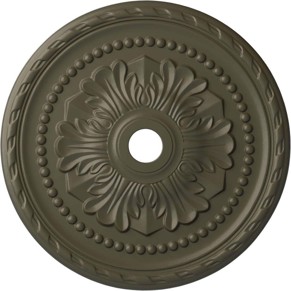 Ekena Millwork CM31PMWHF Palmetto 31.5-in W x 31.5-in L Painted Witch Hazel Polyurethane Whole Ceiling Medallion
