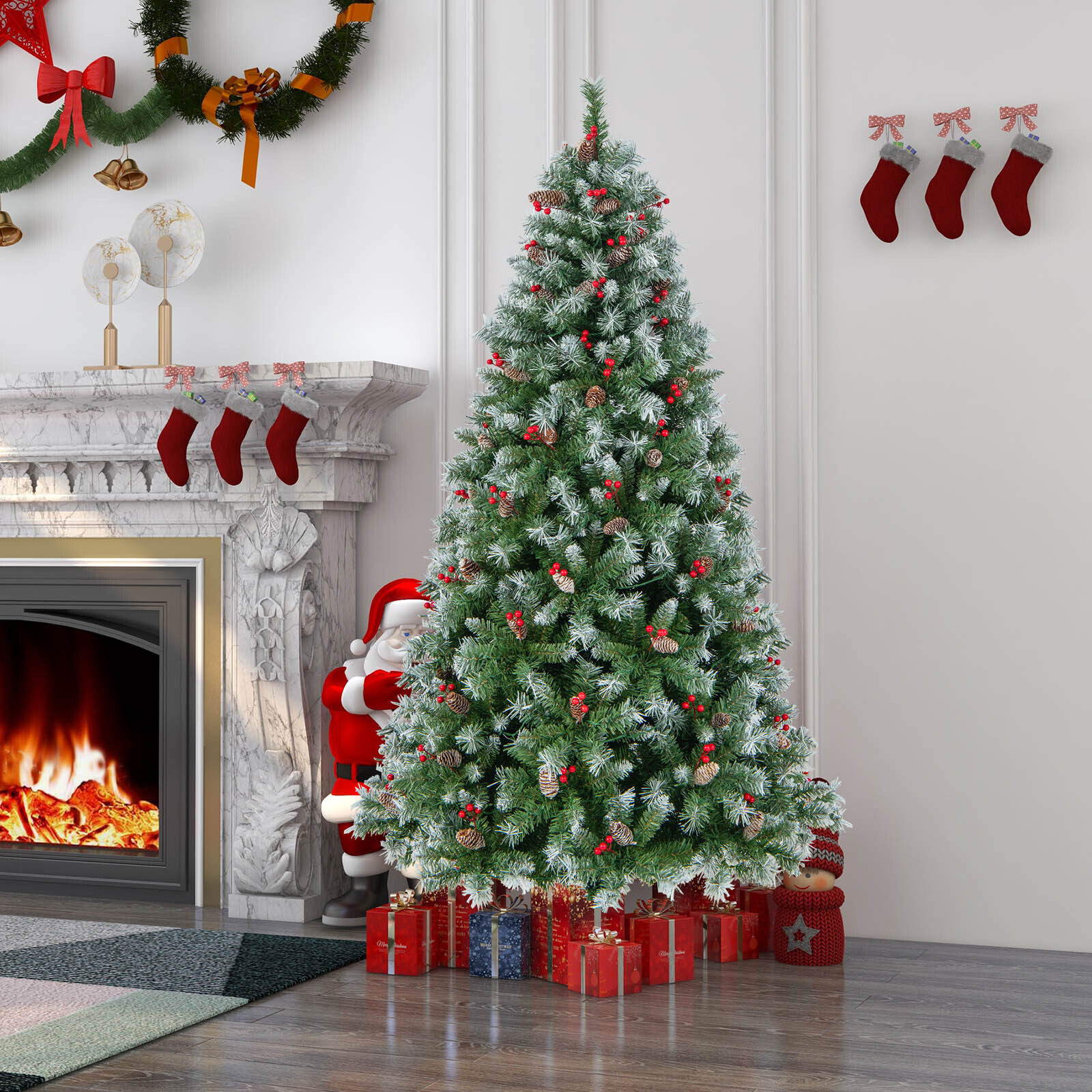 WELLFOR GG-293822AAF Artificial-Christmas-Trees - View #3