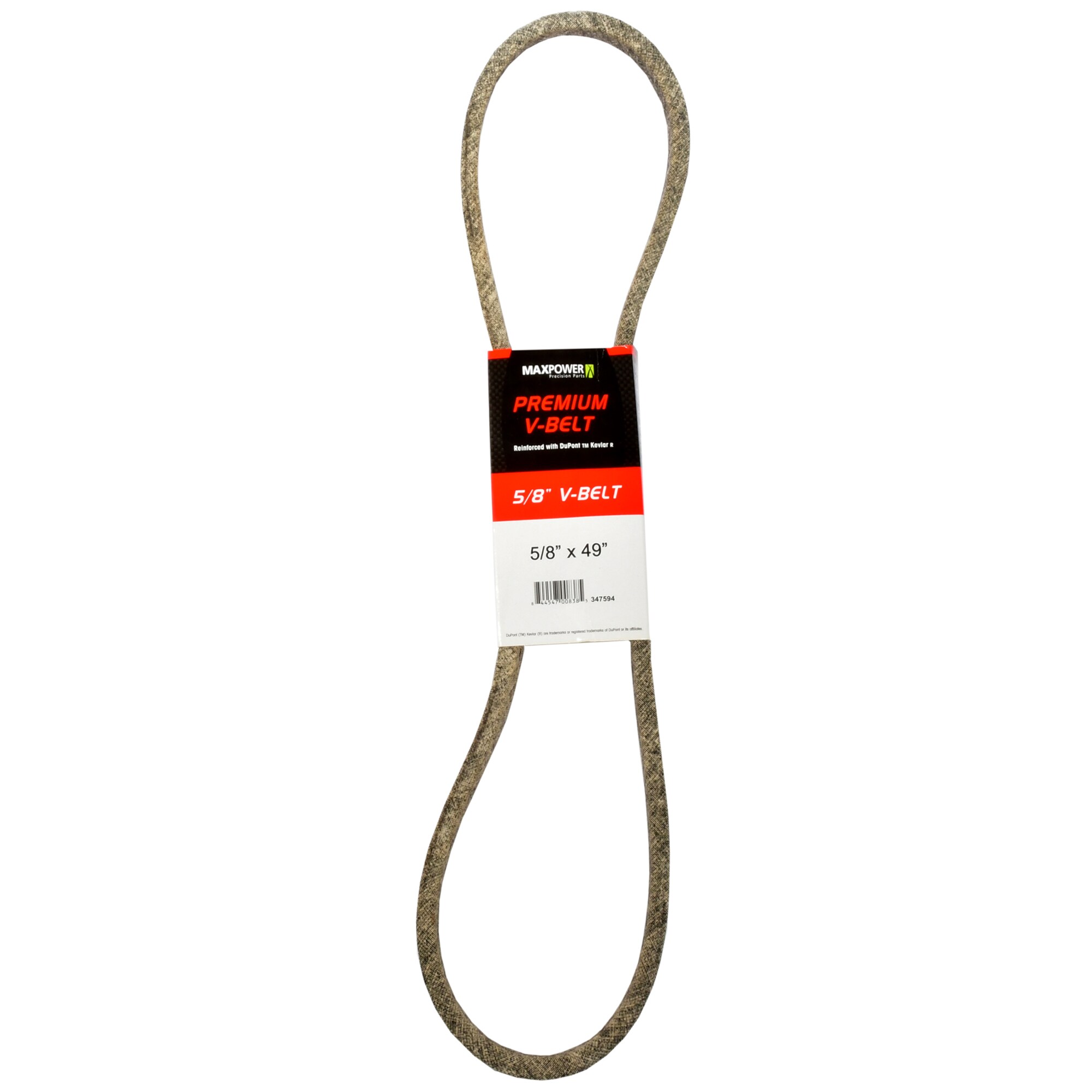 MaxPower 347594 5/8-in x 49-in V-belt, Riding Mower/Tractors, Replaces OEM Part Number Universal