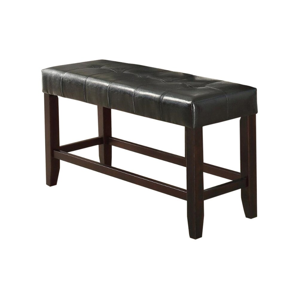 Benzara BM171257 Modern Black and Brown Accent Bench 16-in x 48-in x 26-in
