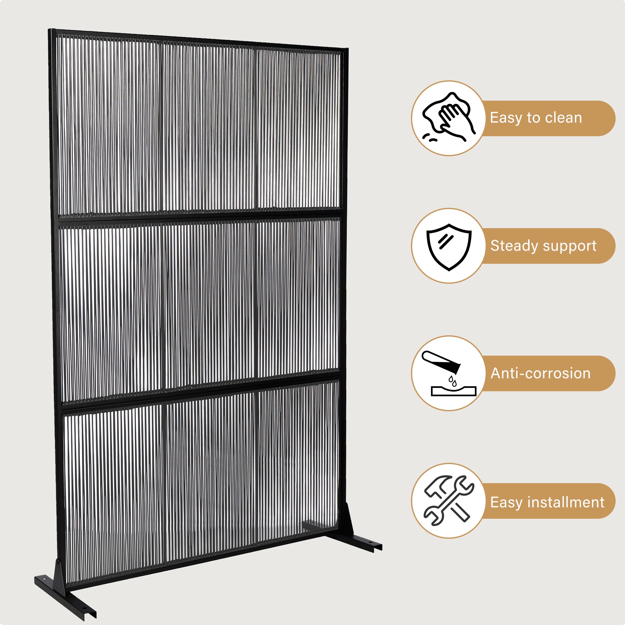 Dreamsidea LS-OS0017-GRAY Outdoor-Privacy-Screen - View #8