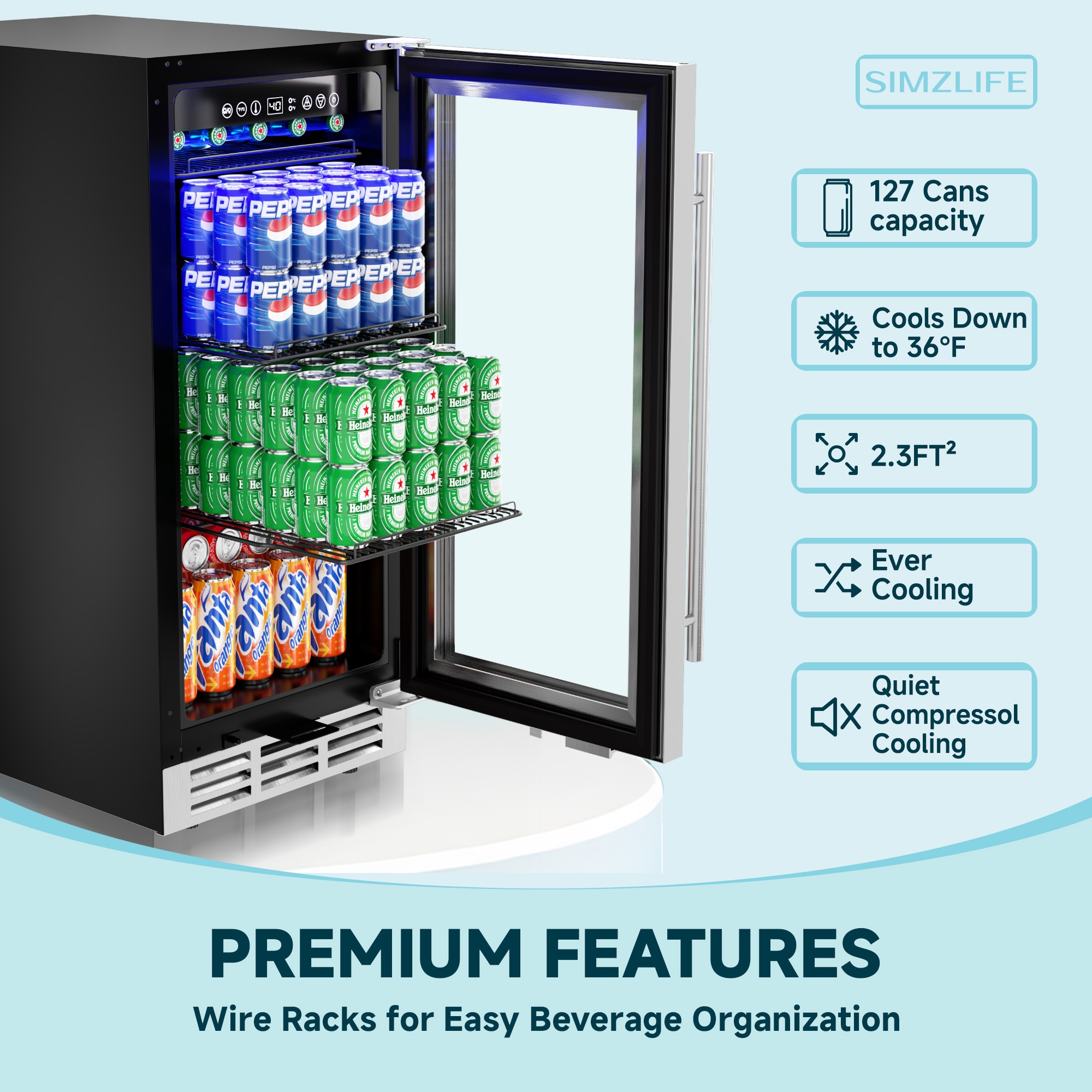 SIMZLIFE BRUC-36 Beverage-Dispensers - View #4