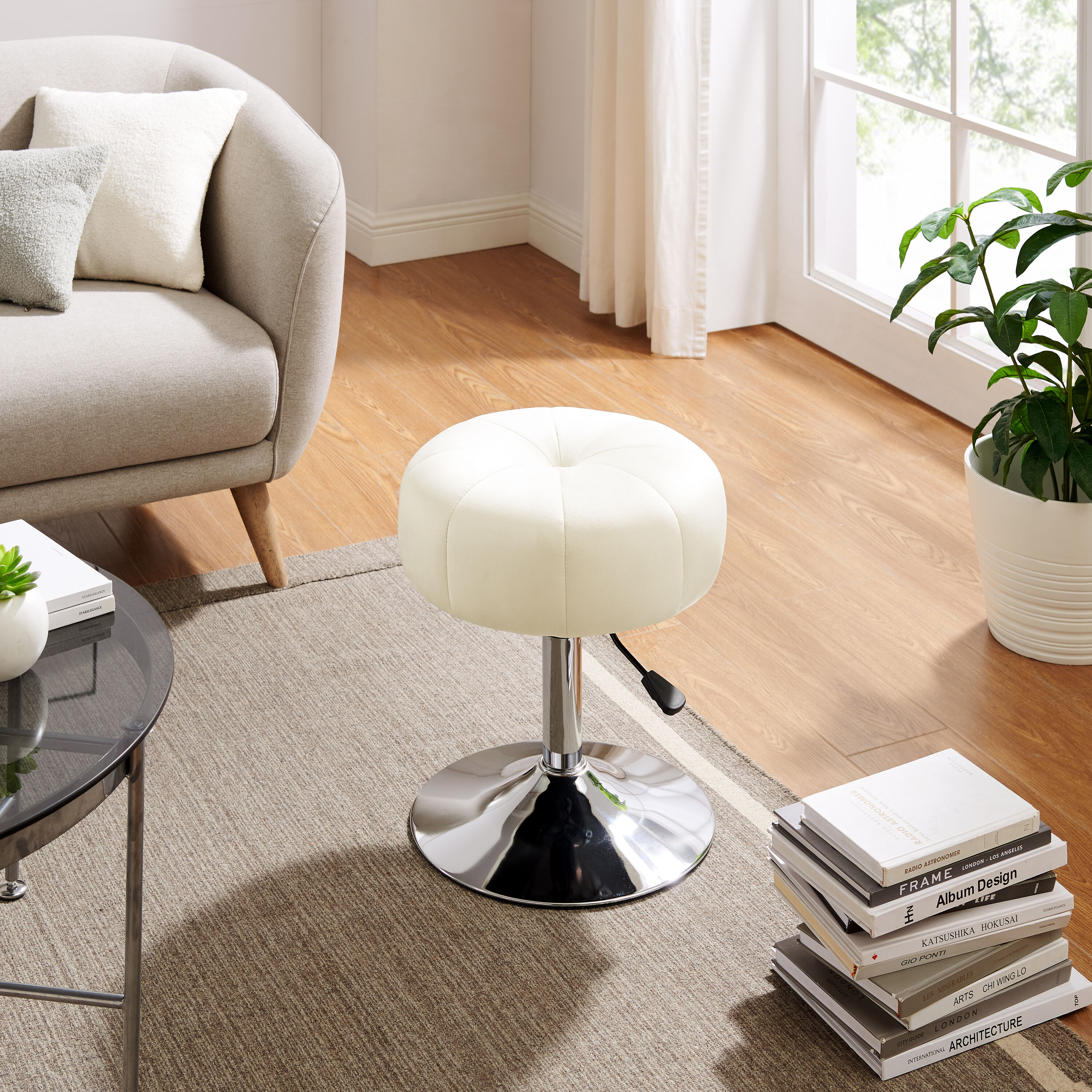 Art Leon OT013-1-OW Vanity-Stools - View #9