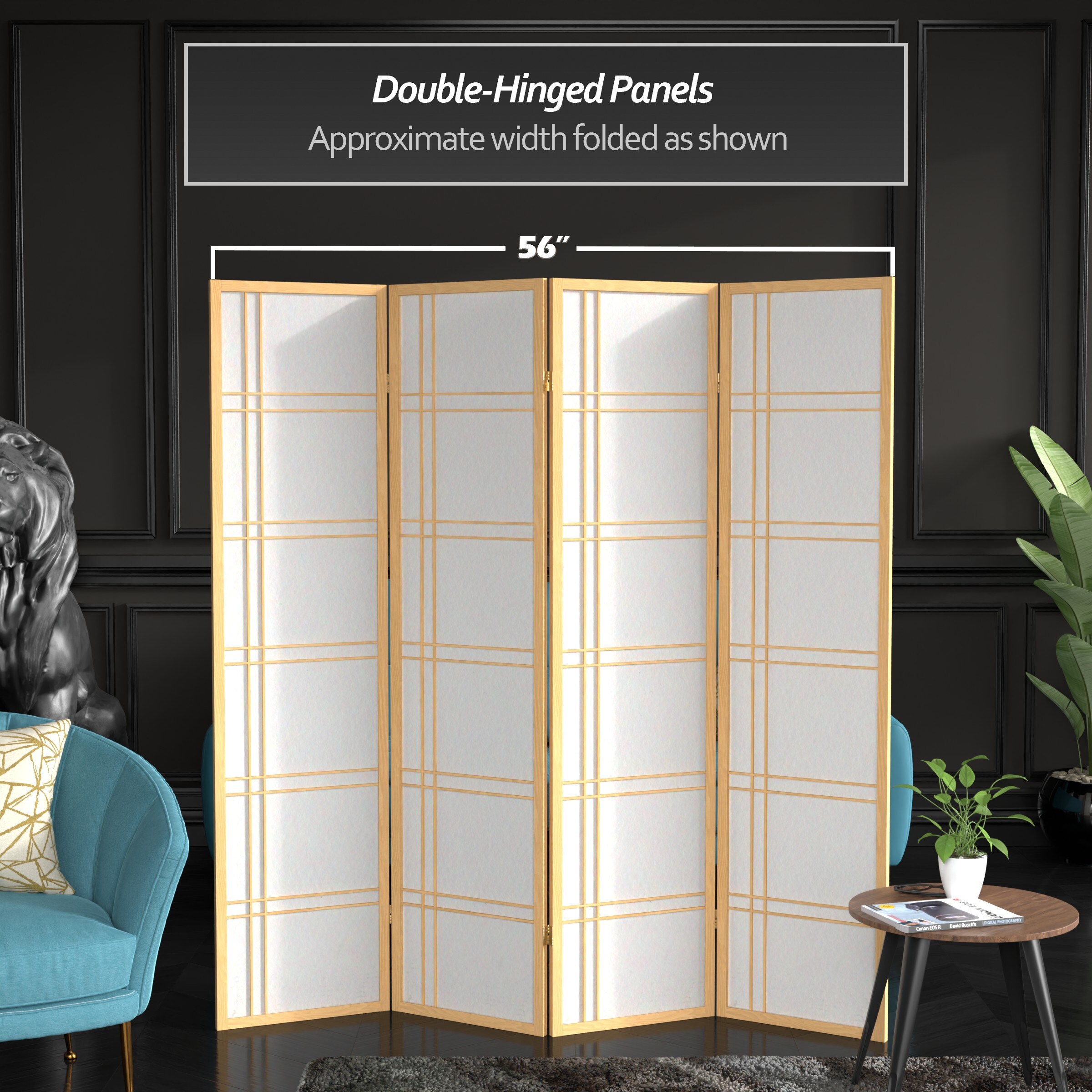 Red Lantern SSCDBLX-4P-NAT Indoor-Privacy-Screens - View #4