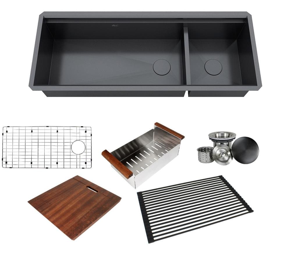 Kingsman Hardware 27.5-in L x 15.75-in W Stainless Steel Cutting Board at