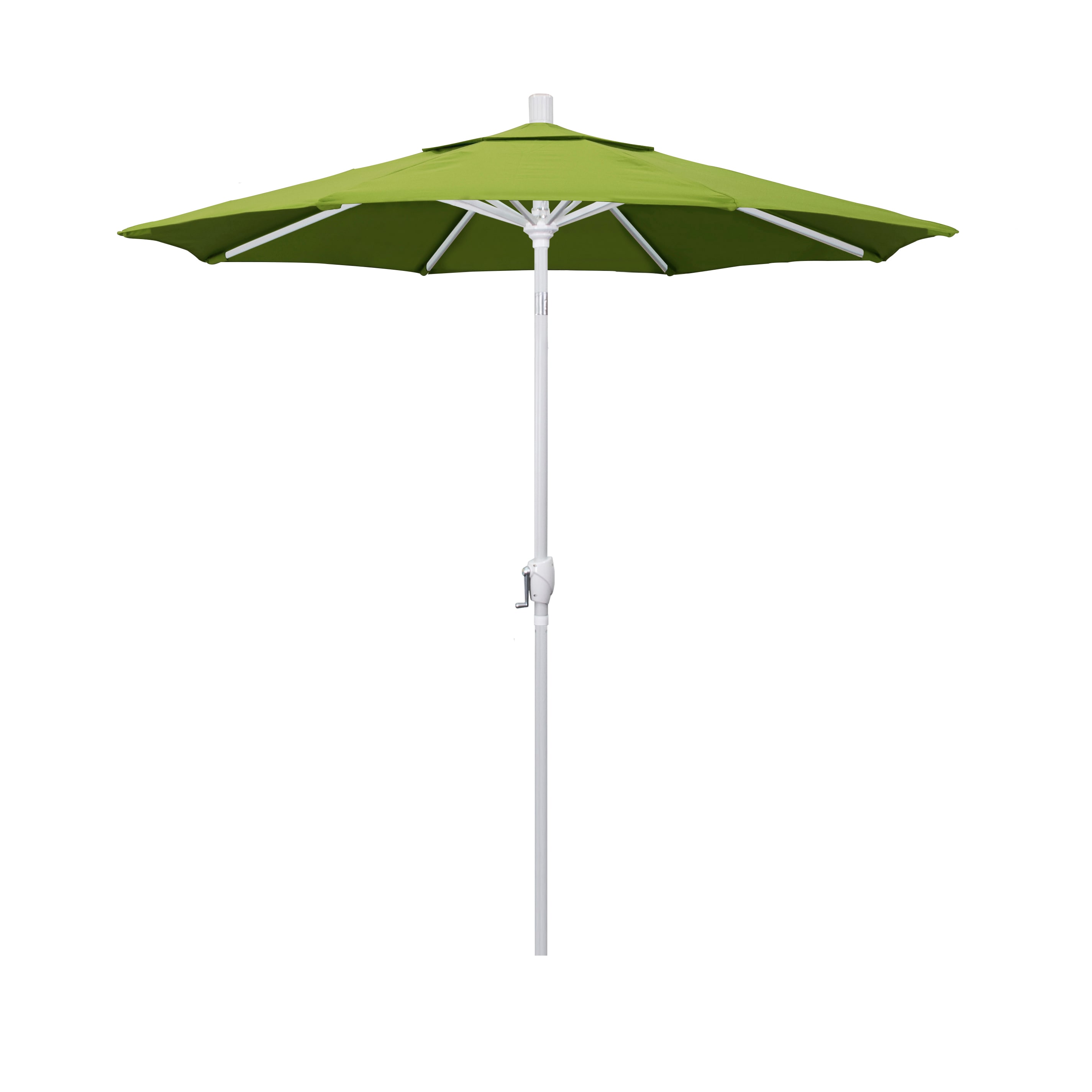 California Umbrella GSPT758170-5429 7.5-Feet Aluminum Green Push-button Tilt Market Patio Umbrella
