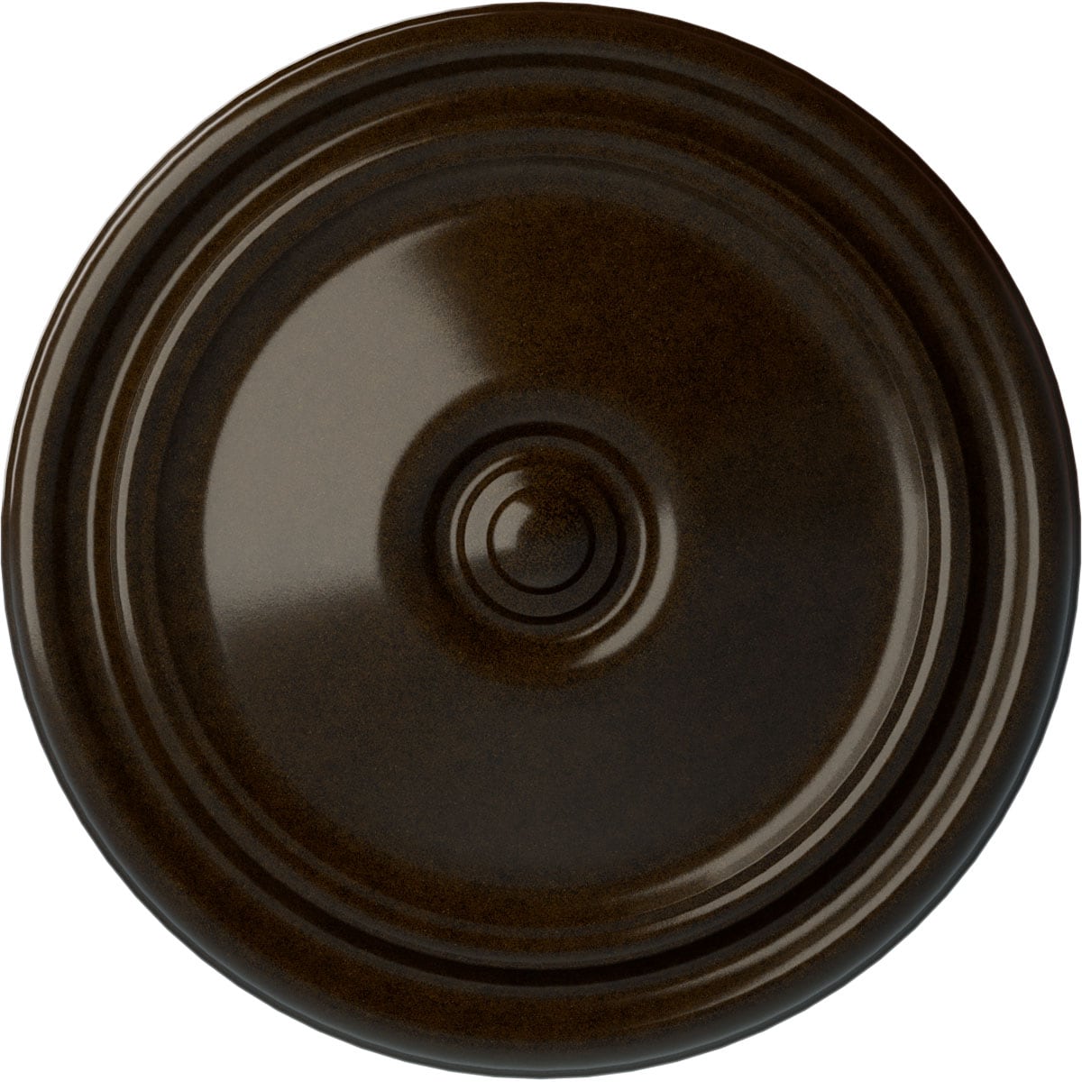 Ekena Millwork CM12REBZS Reece 12-in W x 12-in L Painted Bronze Polyurethane Whole Ceiling Medallion