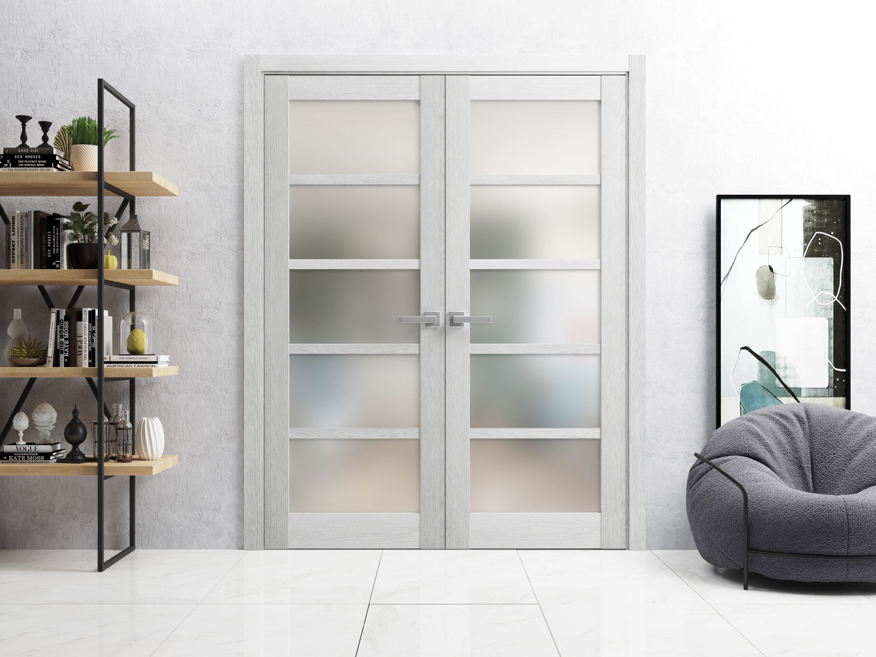 SARTODOORS QUA4002SOAK3696 Slab-Doors - View #4