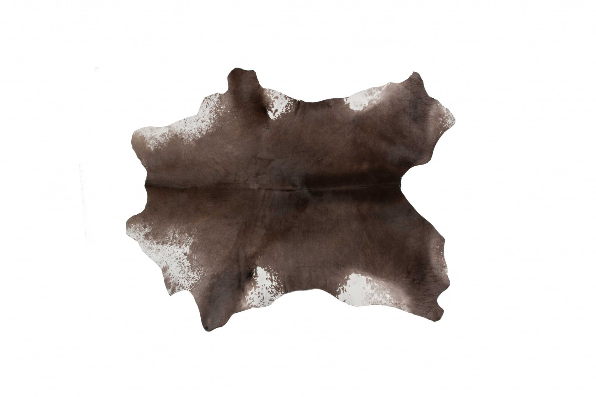 HomeRoots 316978 Josephine 2 x 3 (ft) Cowhide Taupe white Irregular Indoor Area rug