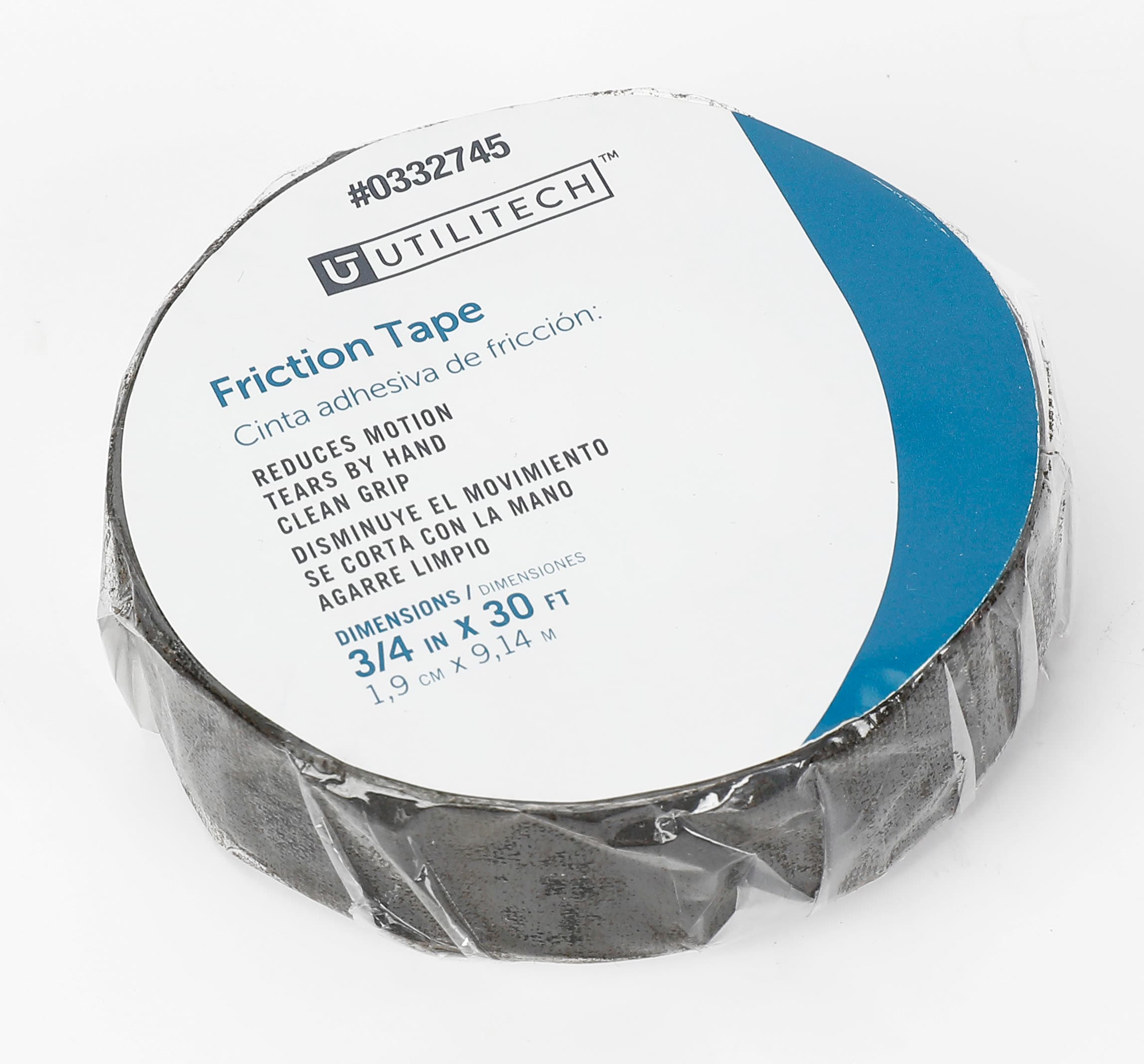 0.75-in x 30-ft Vinyl Electrical Tape Black Rubber | - Utilitech 54797