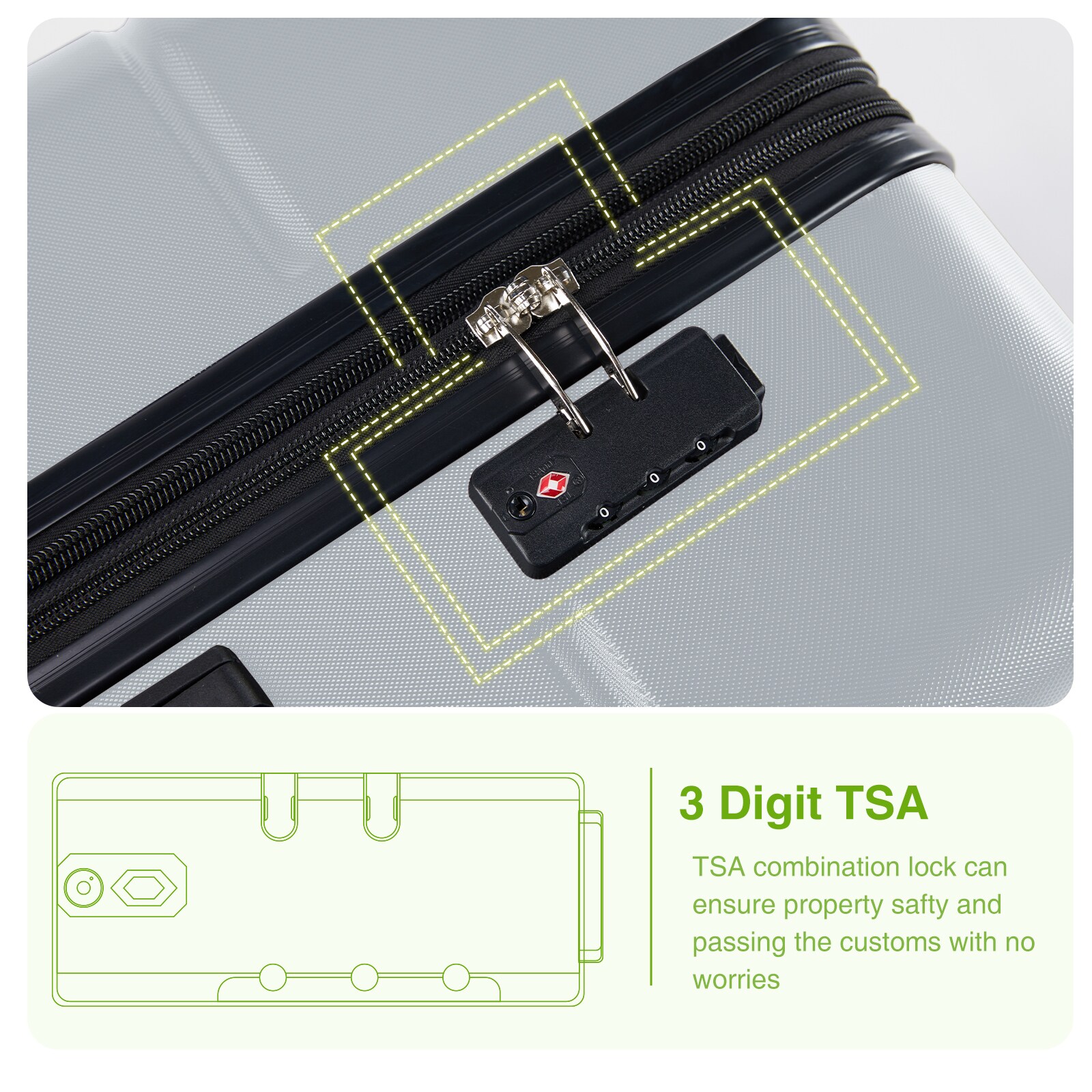 Sweetcrispy L-XLX-20IN-LGY Luggage-And-Luggage-Sets - View #7