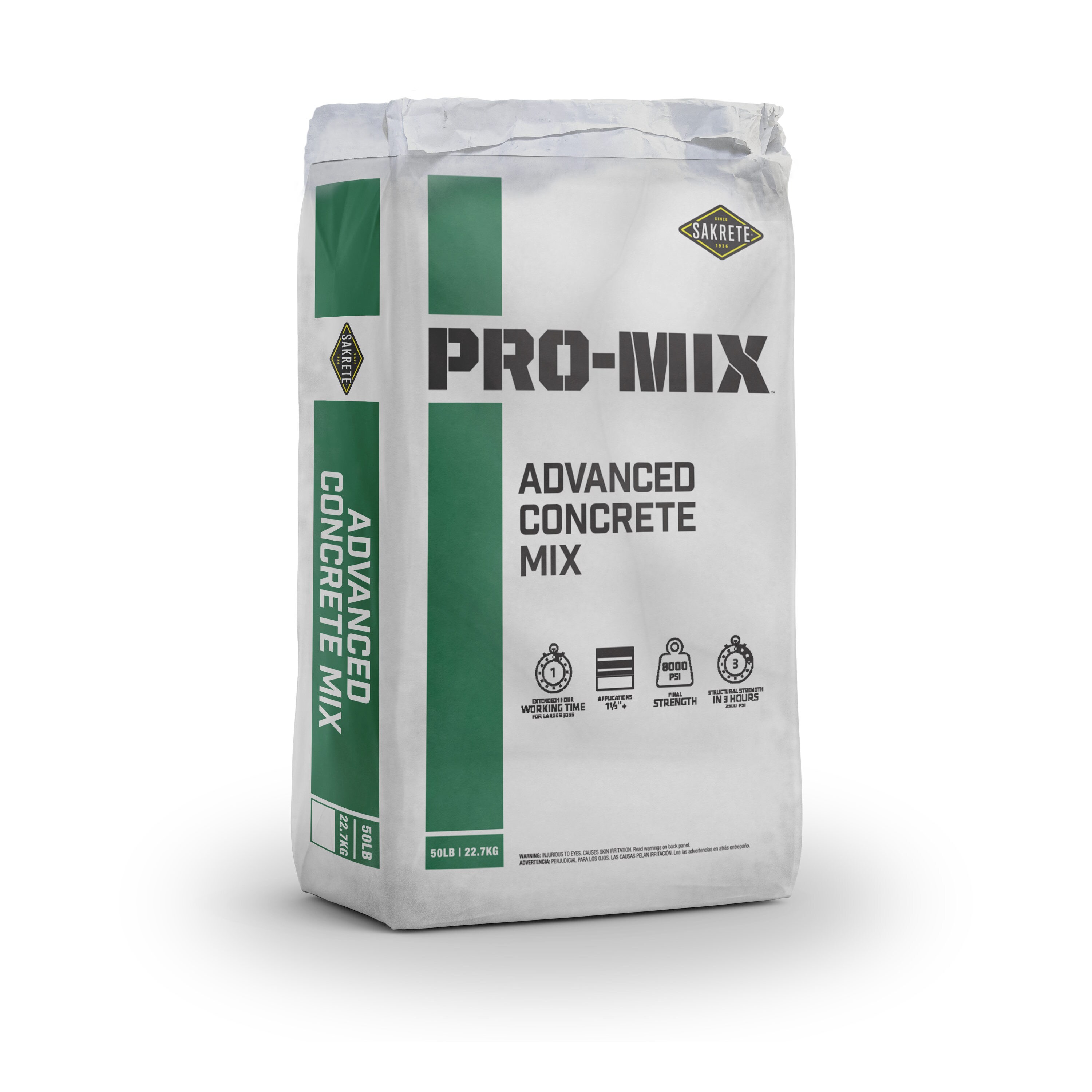 Sakrete Pro-Mix Advanced Concrete 50 Pound(s) Fast setting Concrete mix
