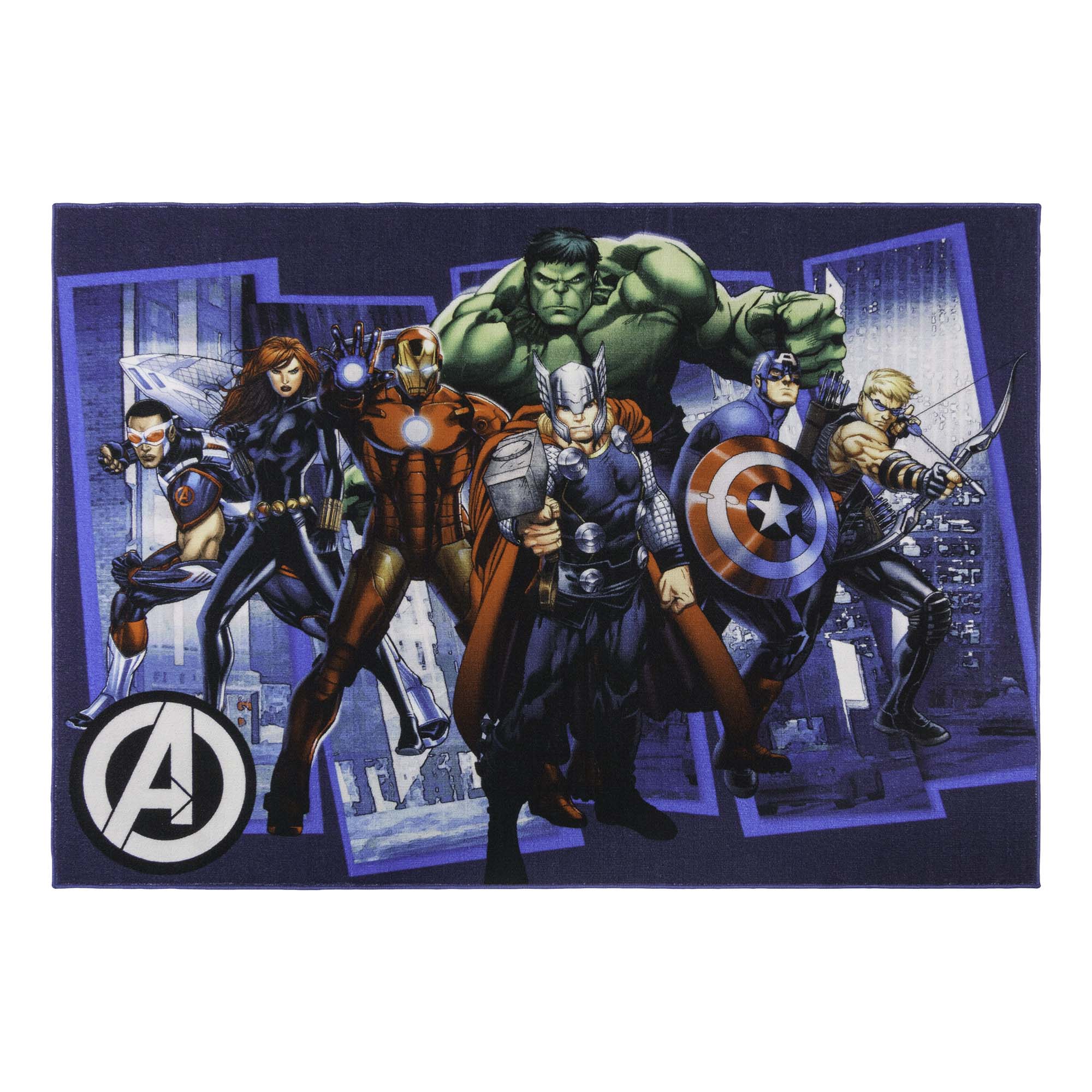 MARVEL Licensed 4 X 6 Color Indoor Abstract Area Rug in the Rugs department  at
