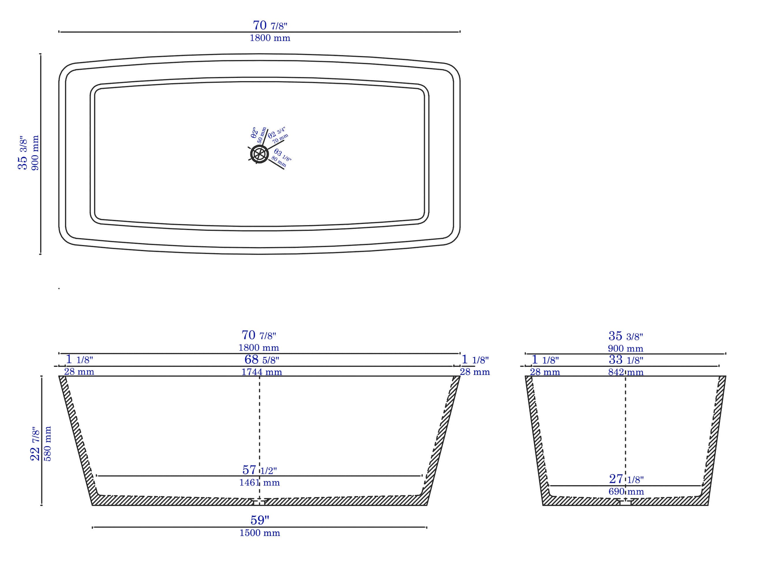 ALFI ABCO71TUB bathtubs - View #10