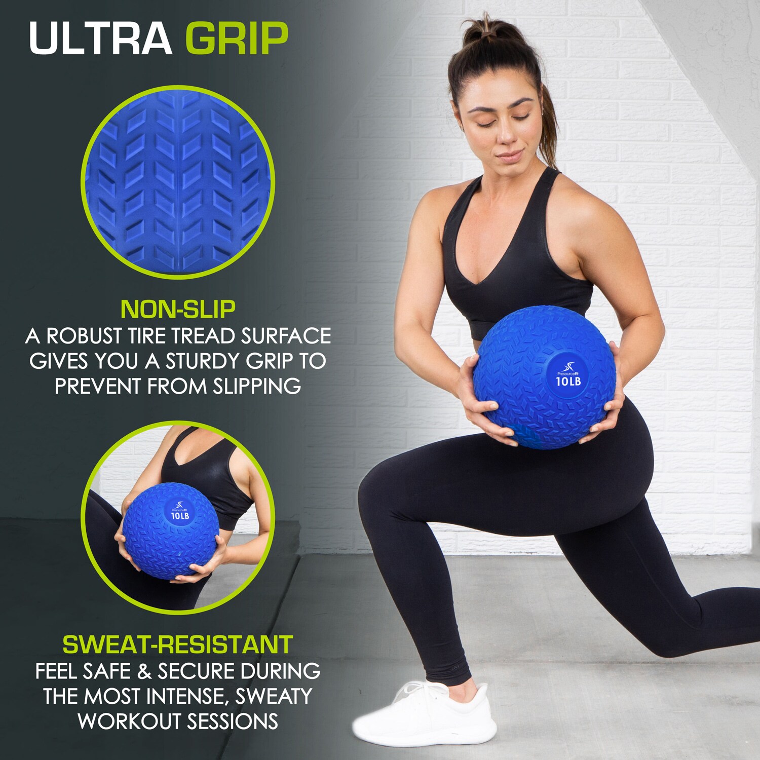 ProsourceFit PS-2221-TSB-10-BLUE Medicine-Balls - View #3