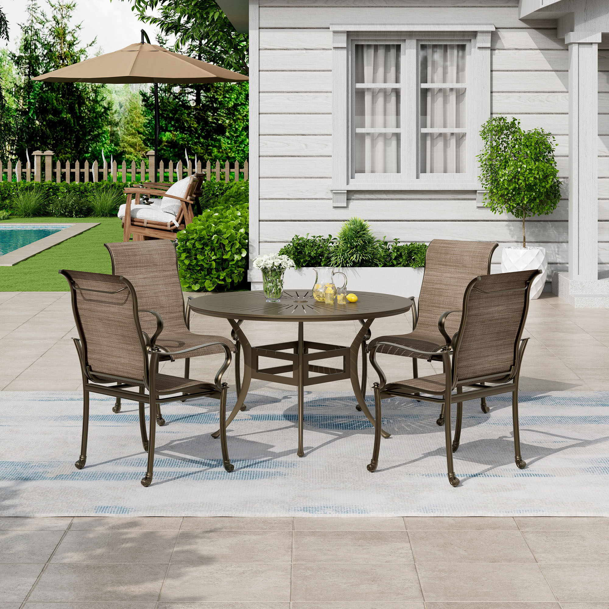 Clihome CL-ODTCG0CR Patio-Dining-Sets - View #5