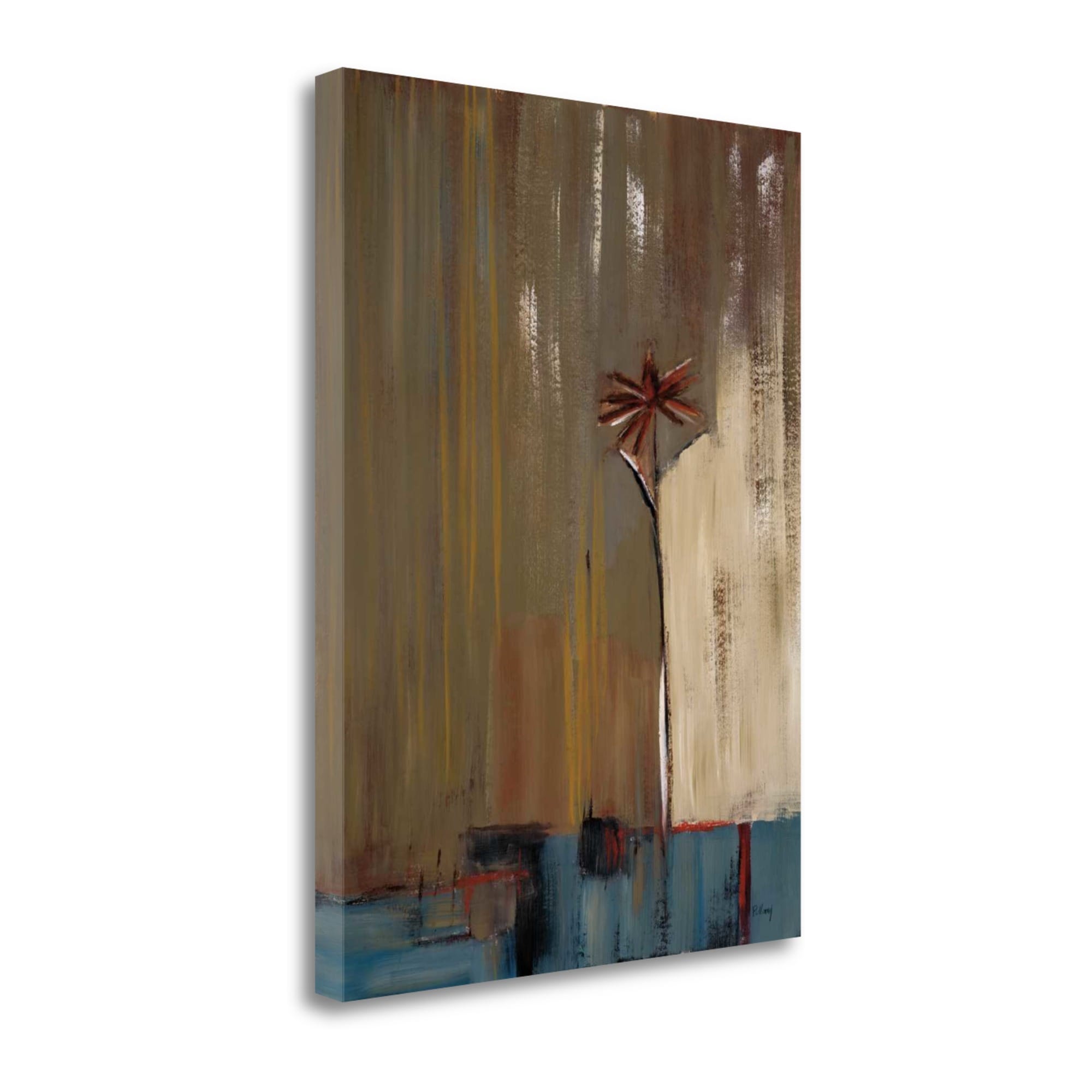 Tangletown Fine Art CAPMP117-1824C Urban Bloom I Mark Pulliam 24-in H x 18-in W Abstract Print on Canvas