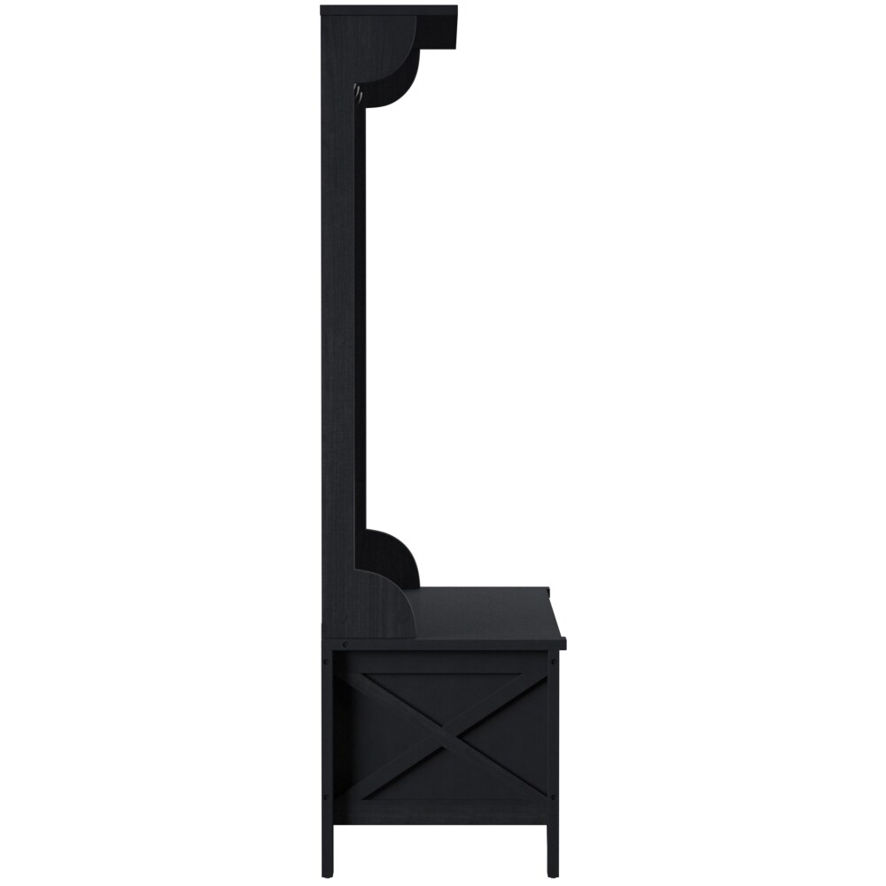 Linon 84020BLK-01-KD-U Coatrack-Stands-Pedestals - View #7