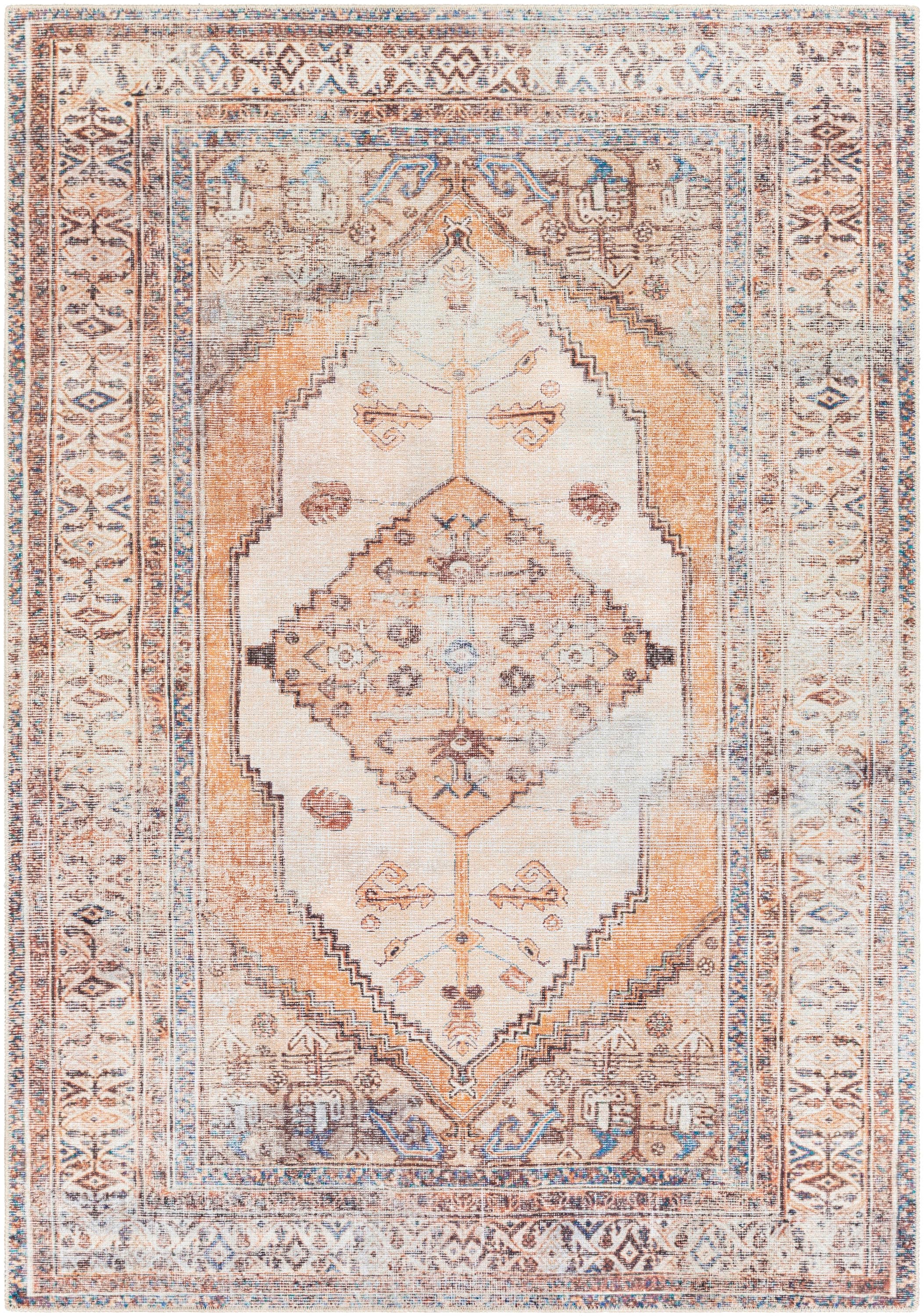 Amelie Sage Washable Accent Rug, 2x3