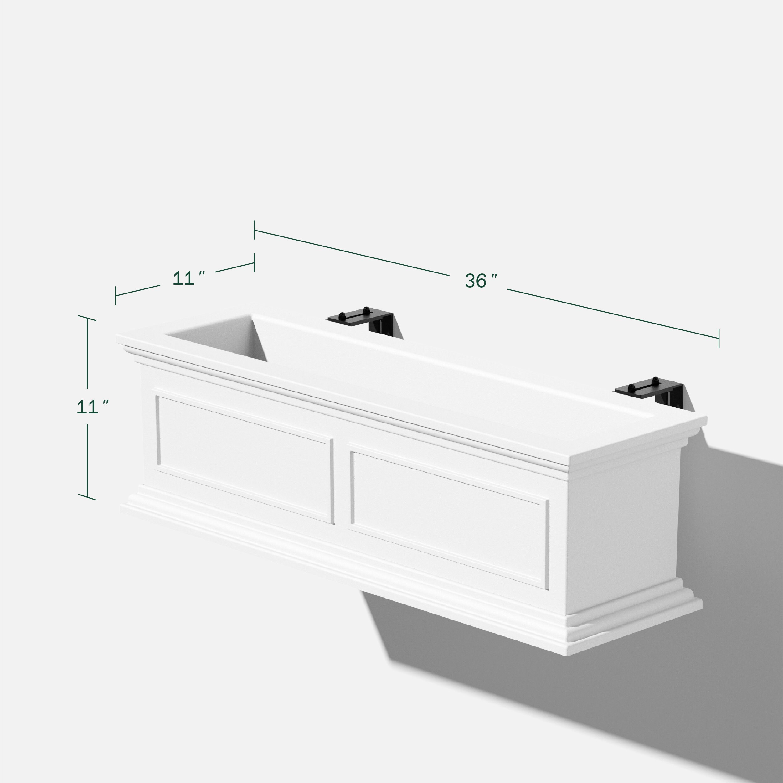 Veradek BXVHGWB36W Planter-Window-Box - View #3